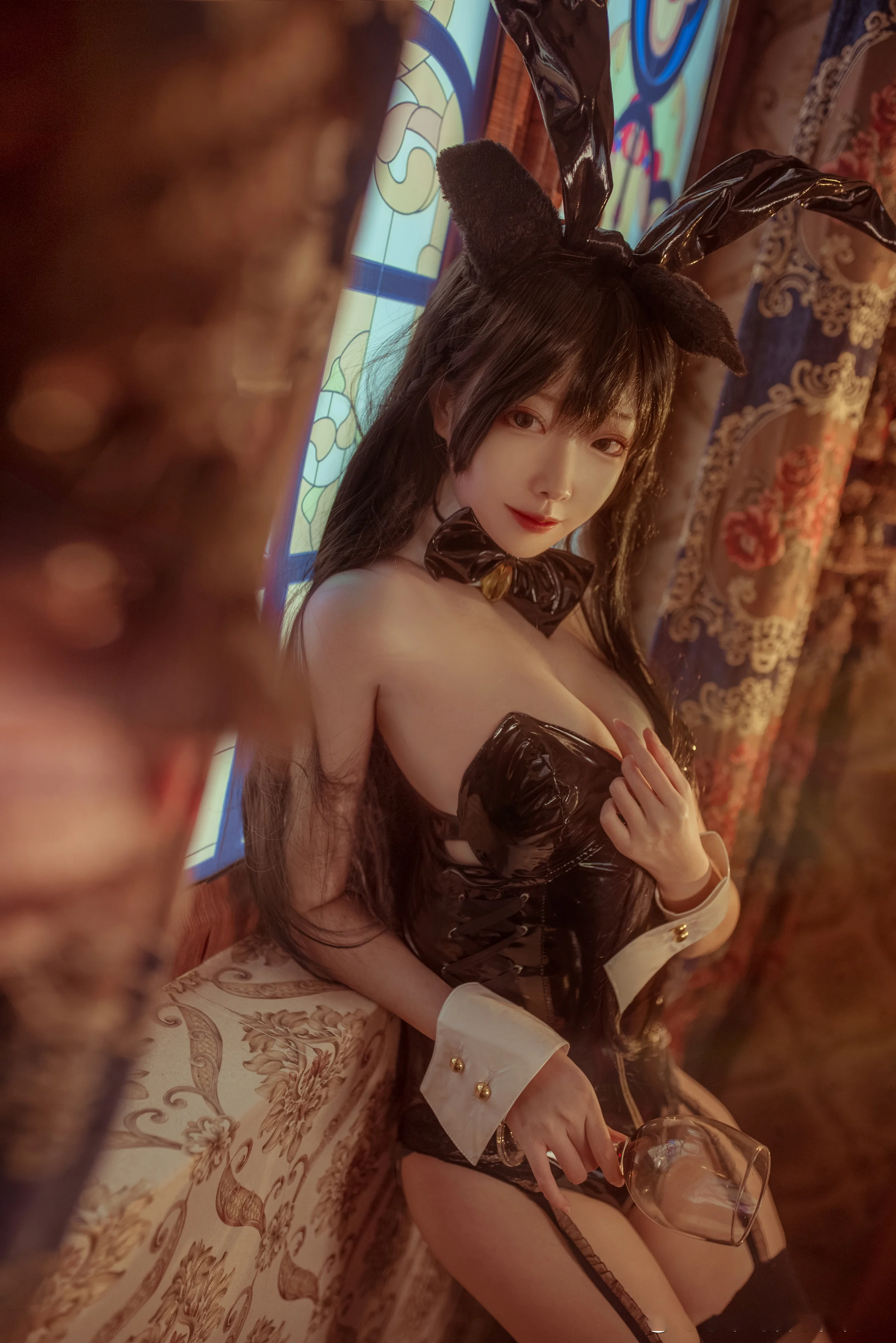 碧蓝航线 爱宕兔女郎COS写真