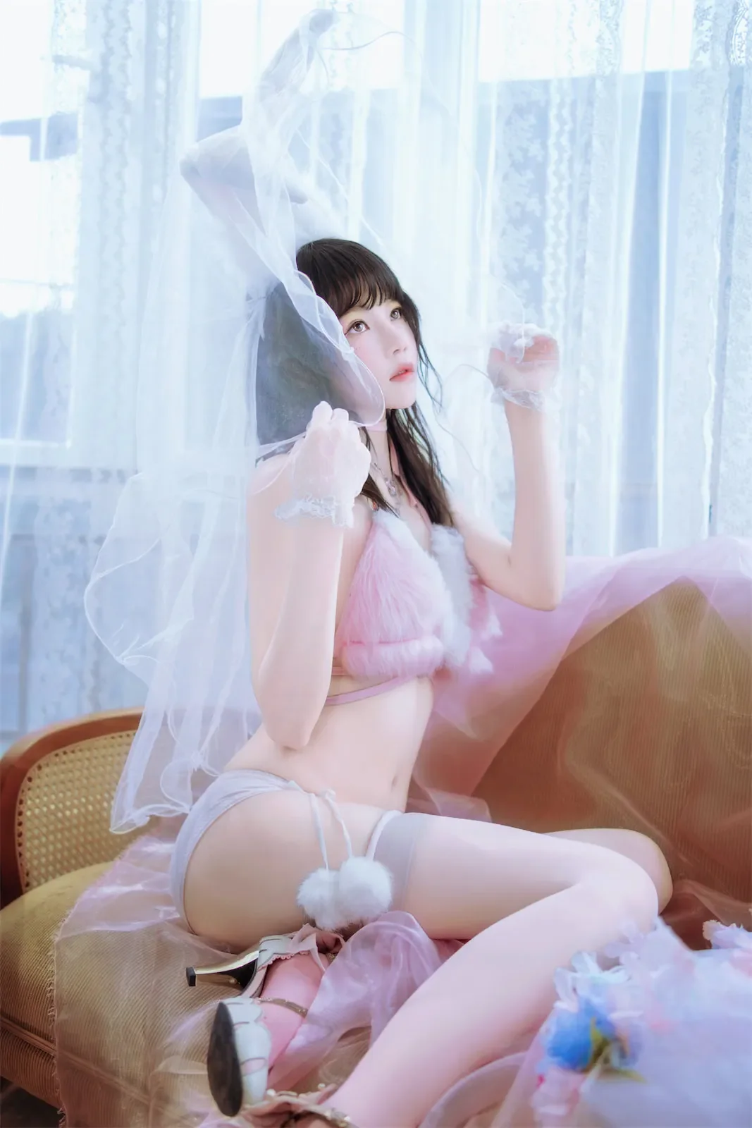 桜桃喵 – 花嫁兔｜高清图片集