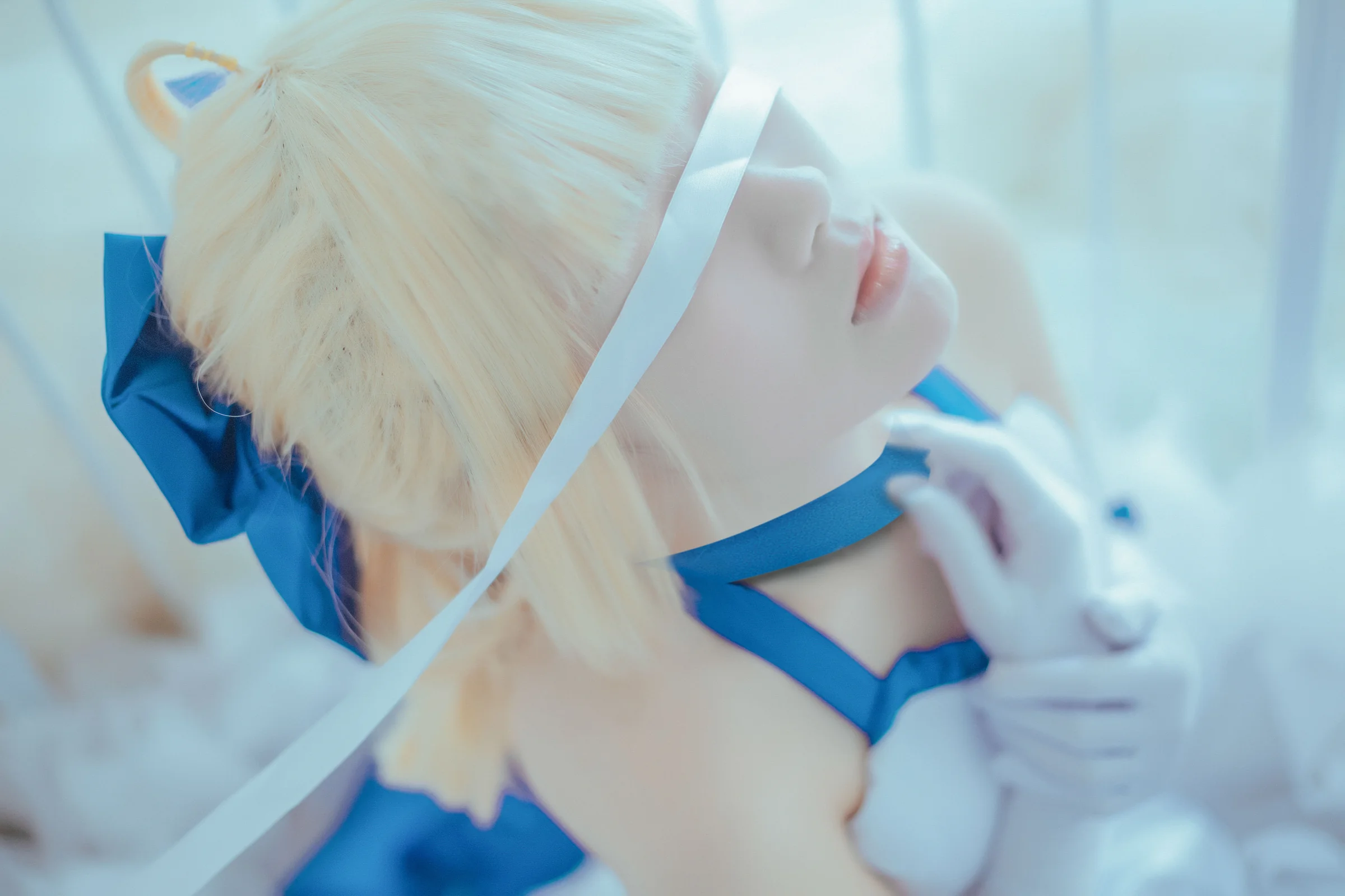 saber lily蓝百合COS写真