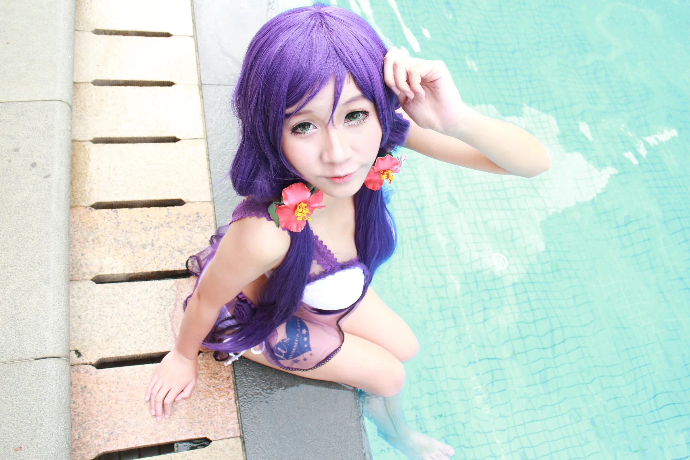 lovelive真夏水着.希妮ver.COS写真