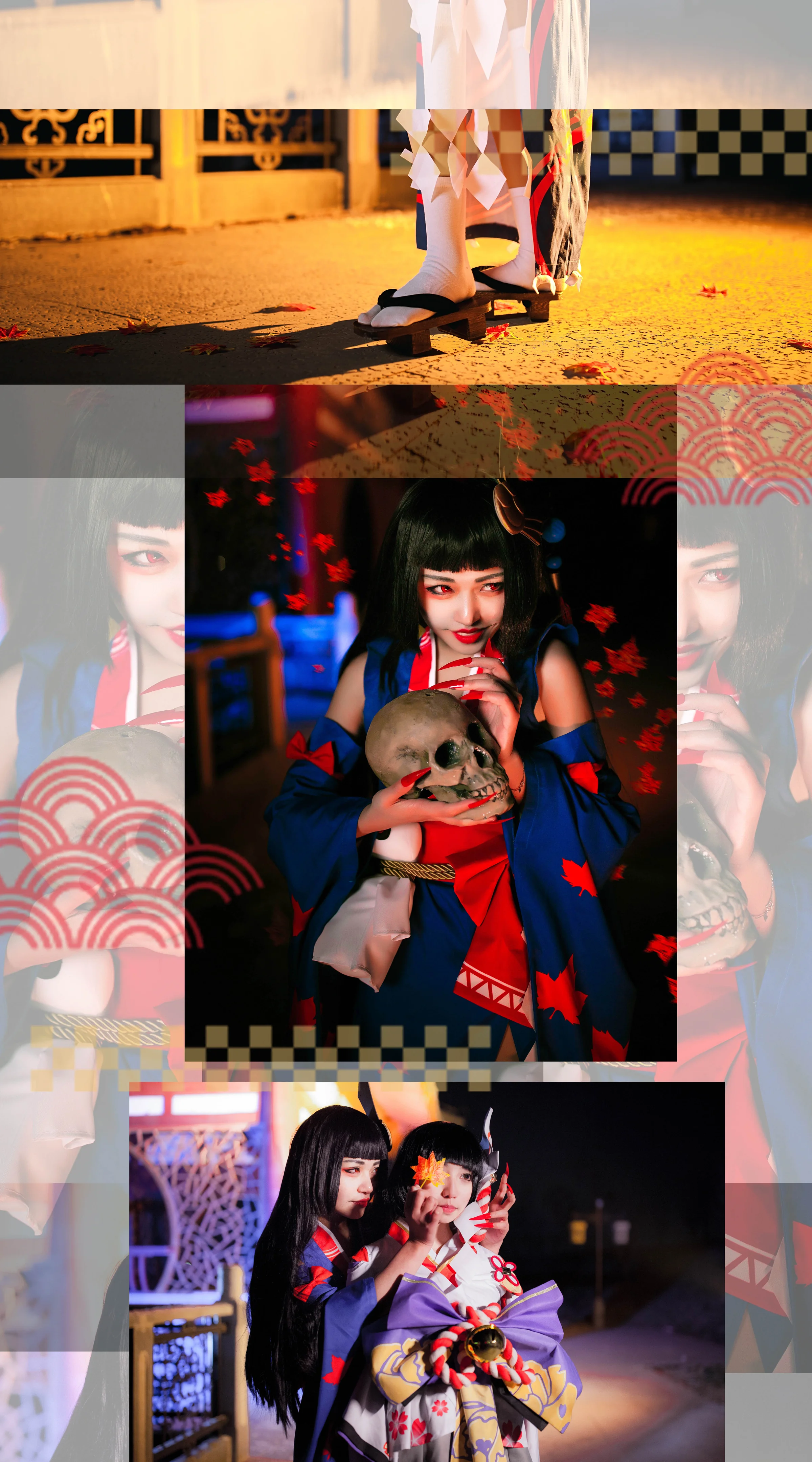 《阴阳师》鬼女红叶COS写真