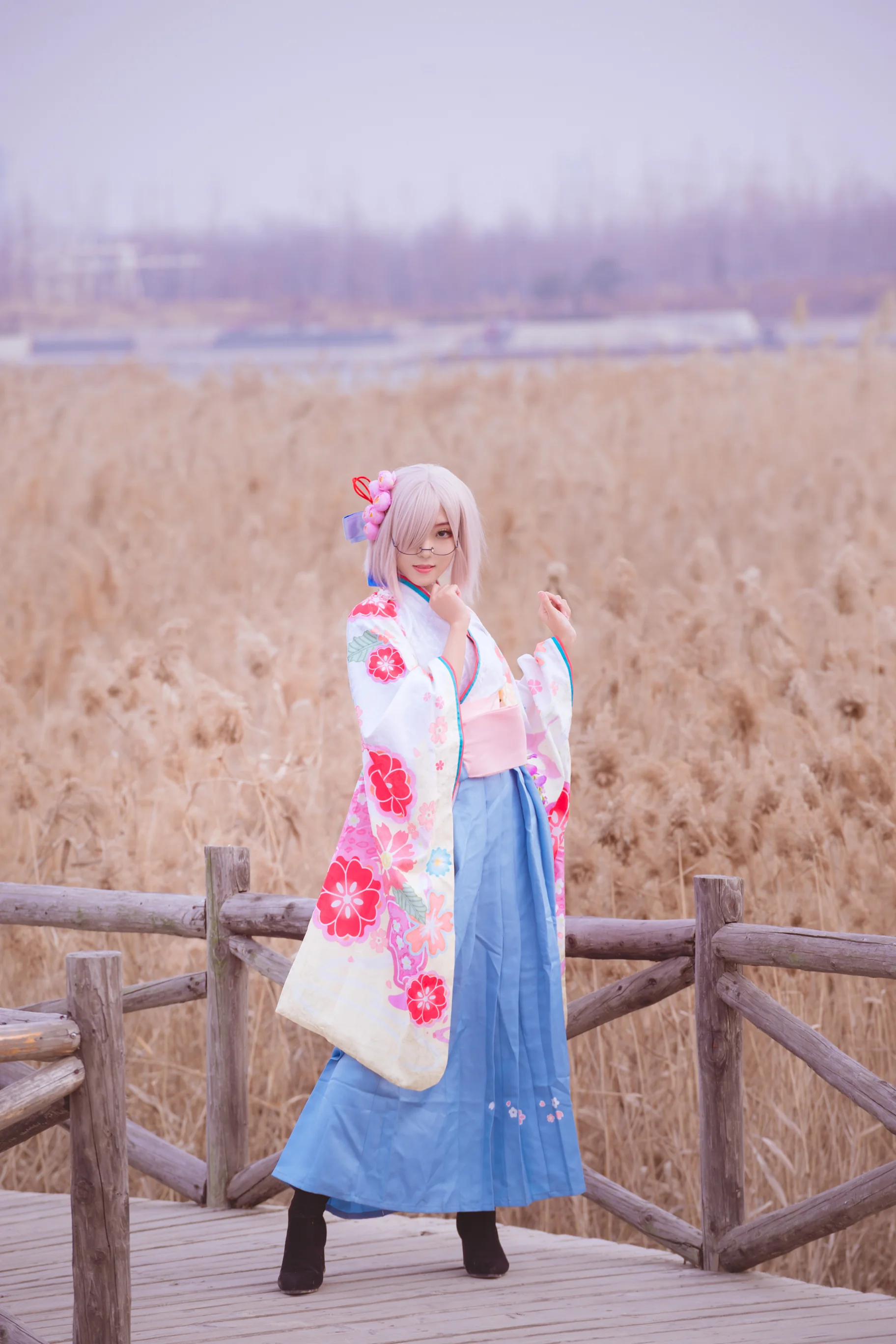 玛修 新年和服COS写真