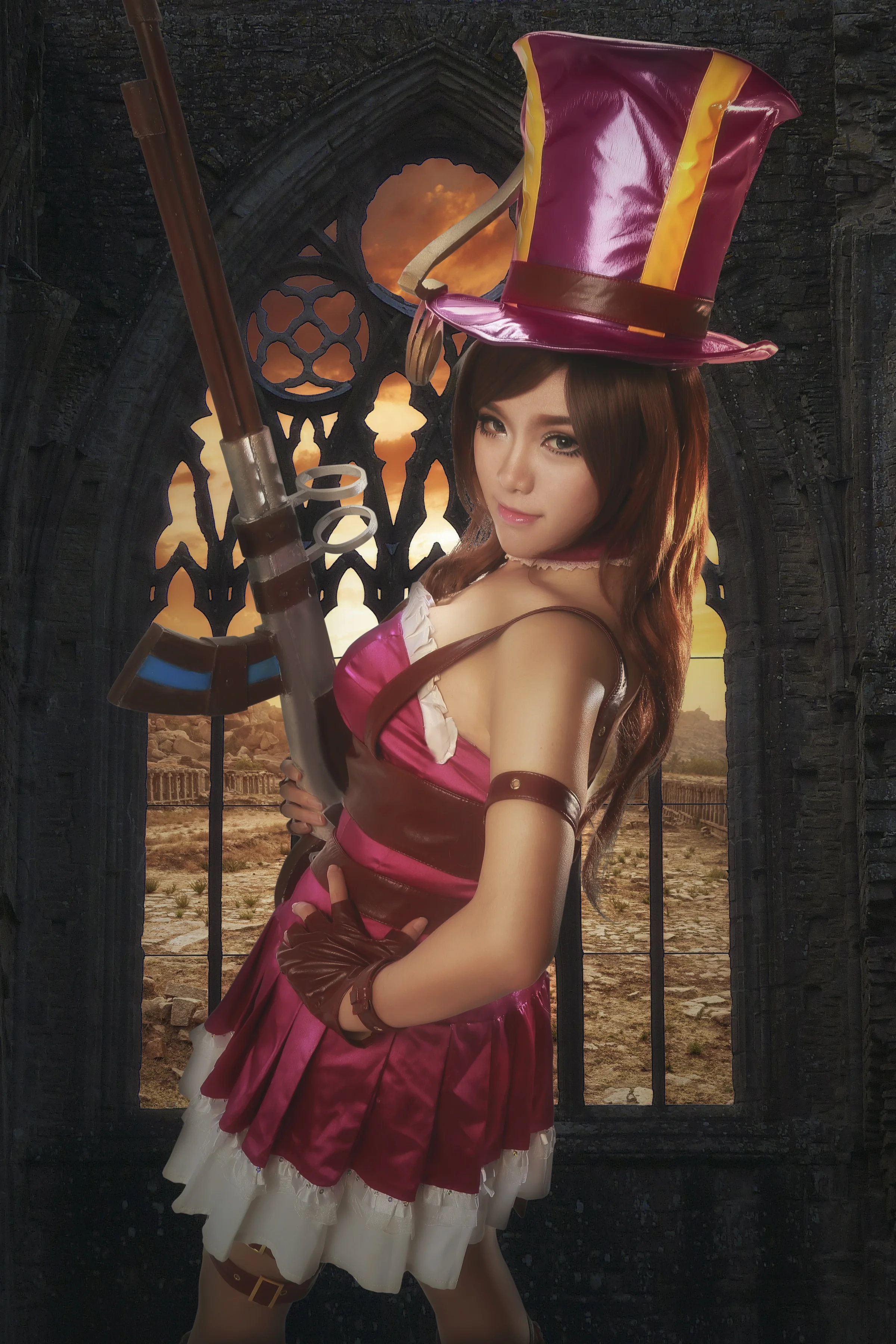 英雄联盟·皮城女警·凯特琳 COS写真