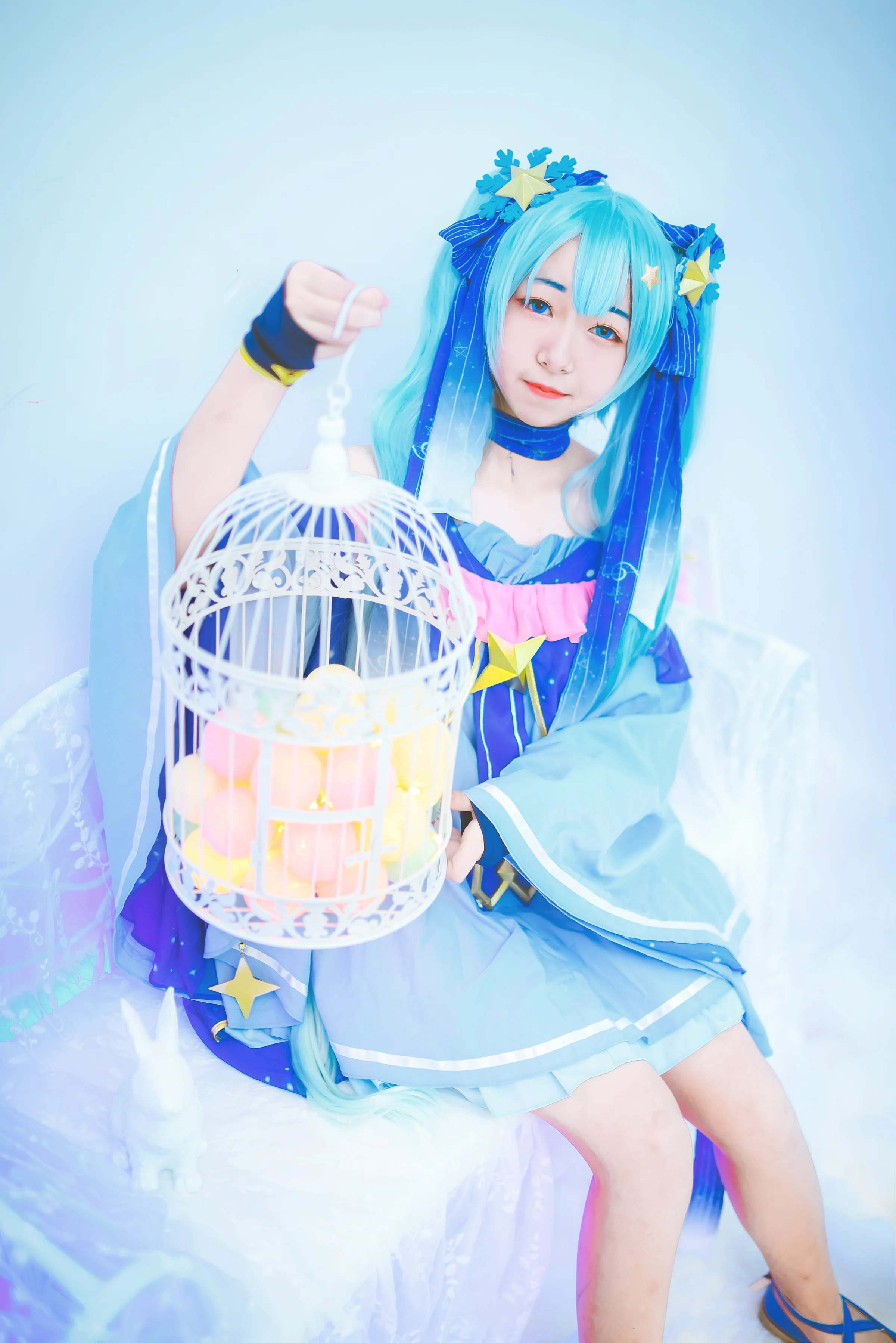 miku星与雪的公主COS写真