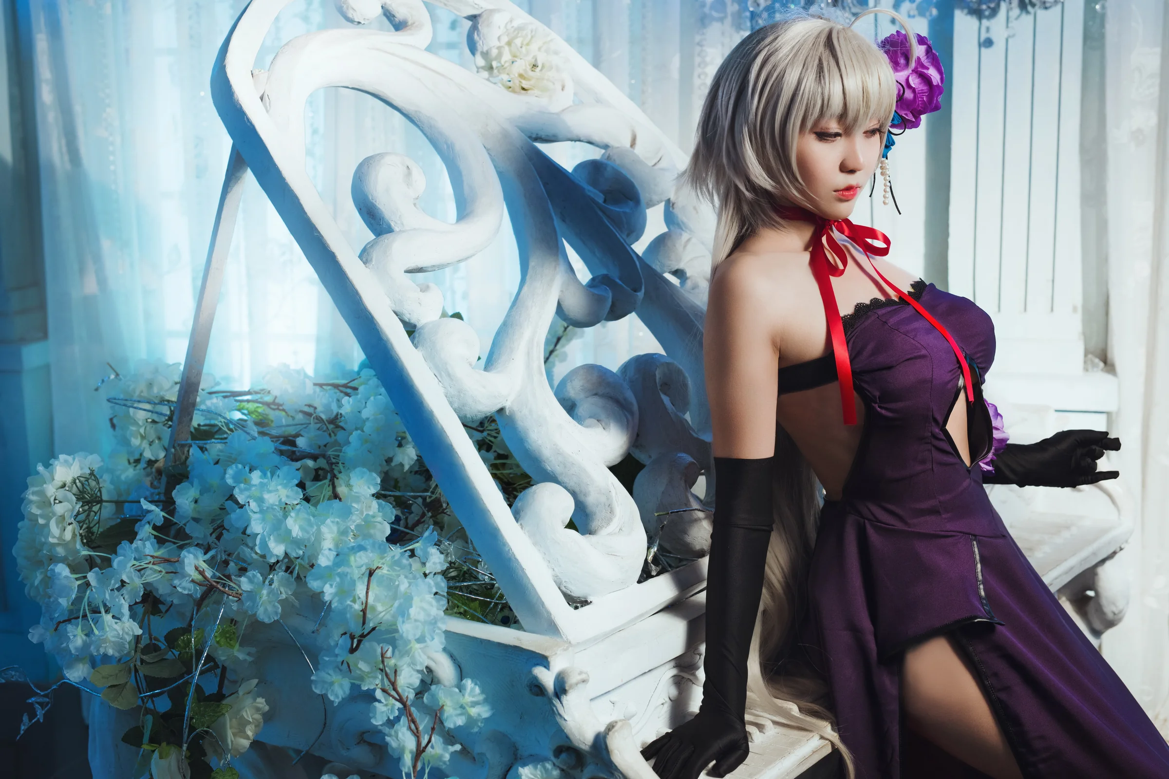 fate/grand order黑贞德礼服COS写真