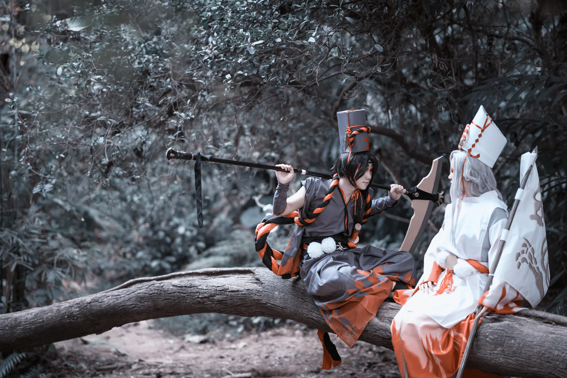 阴阳师鬼使黑白COS写真