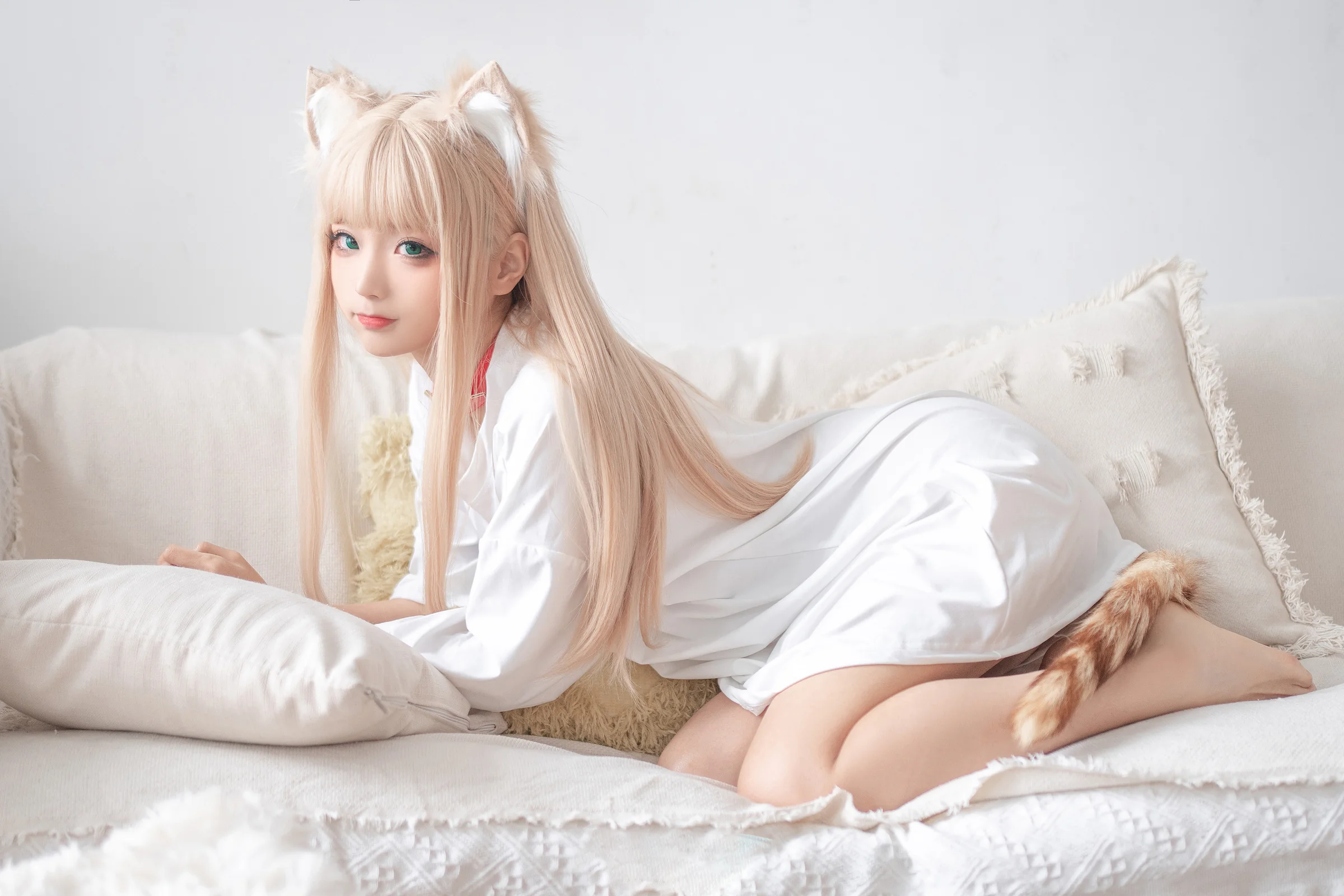 黄豆粉猫娘COS写真