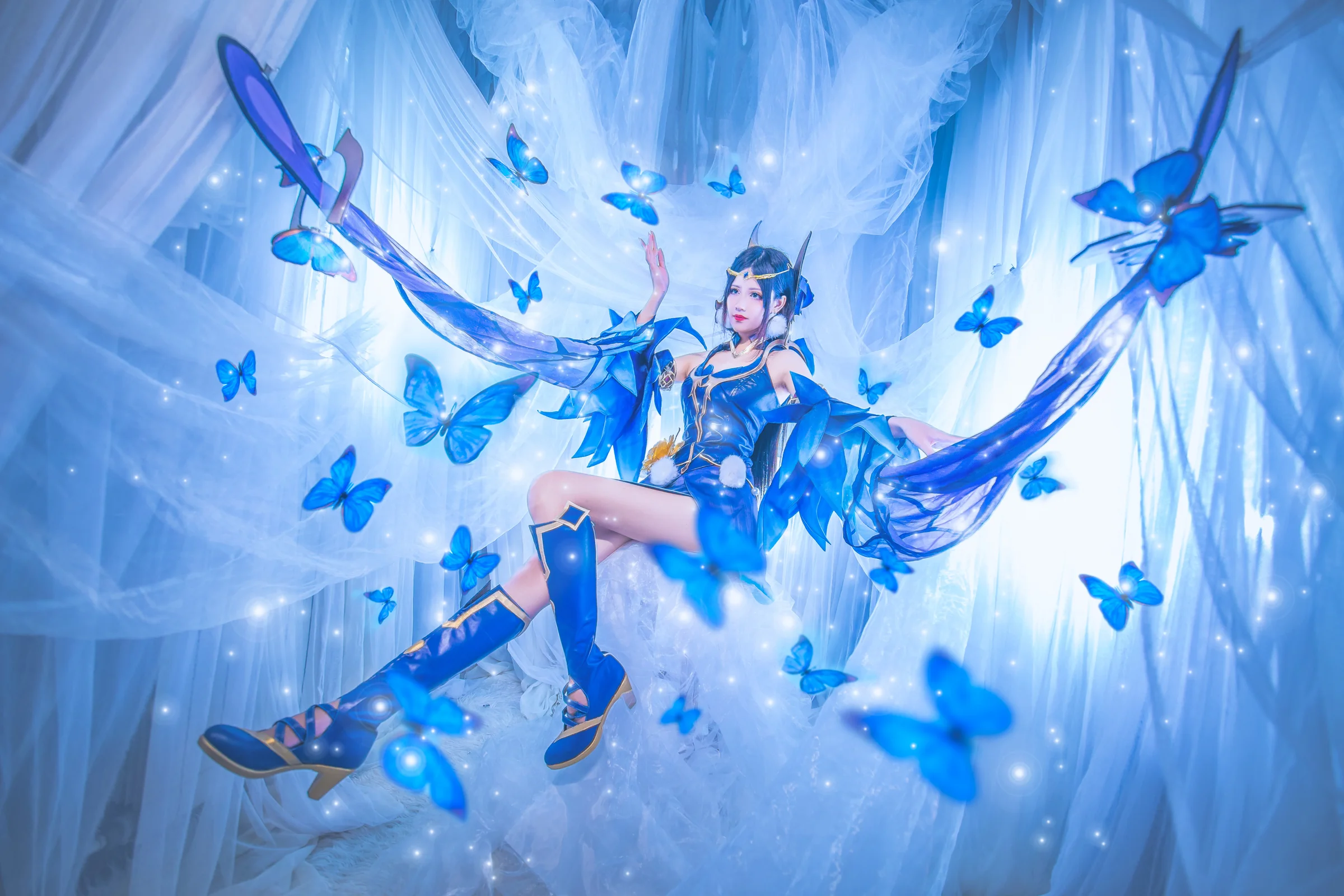 王者荣耀貂蝉——仲夏夜之梦COS写真