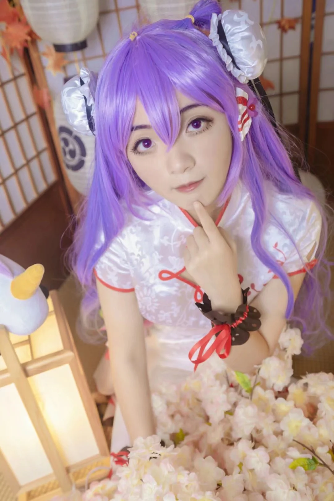 碧蓝航线独角兽旗袍COS写真
