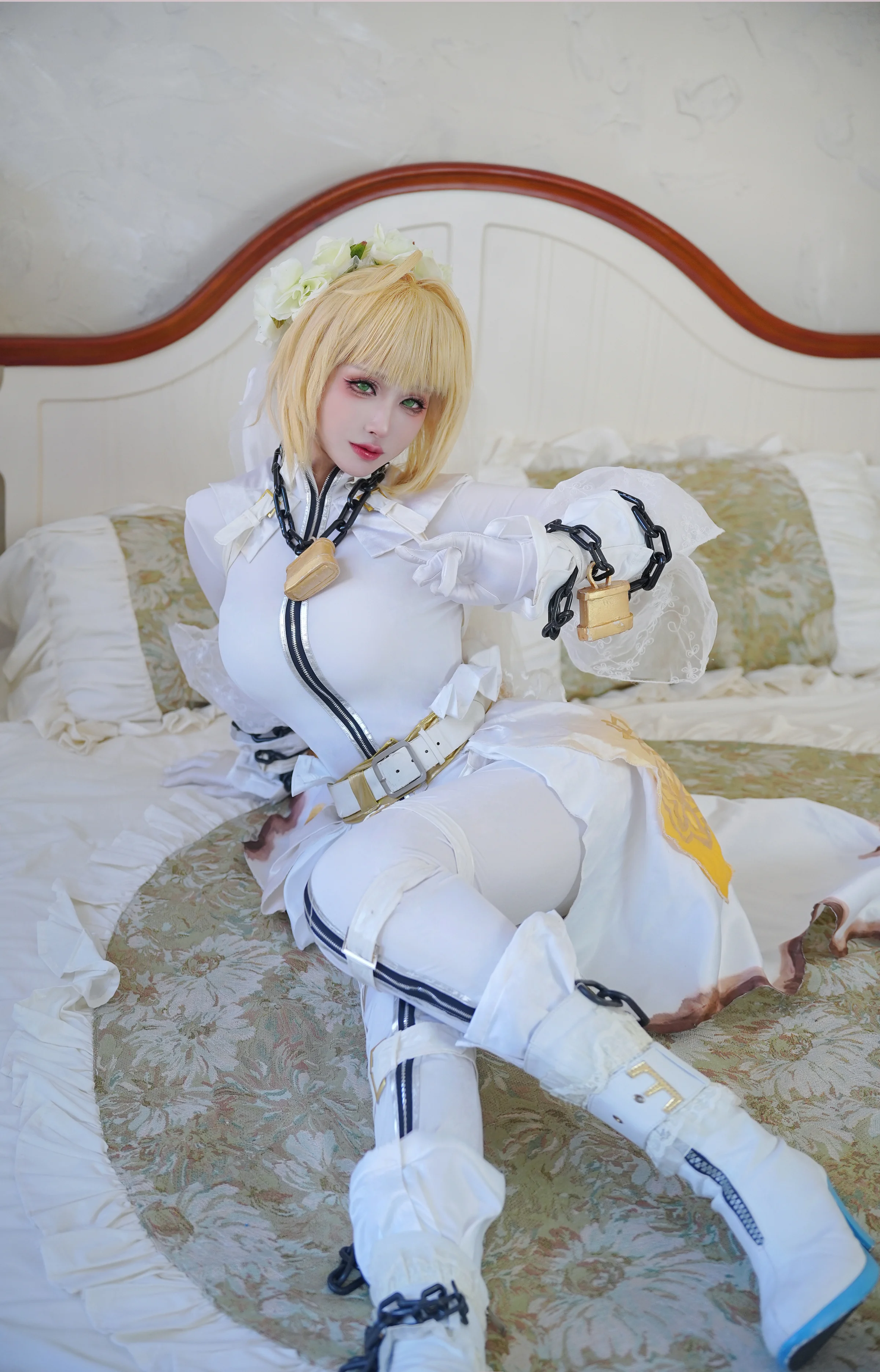 fate/grandorder 尼禄花嫁COS写真