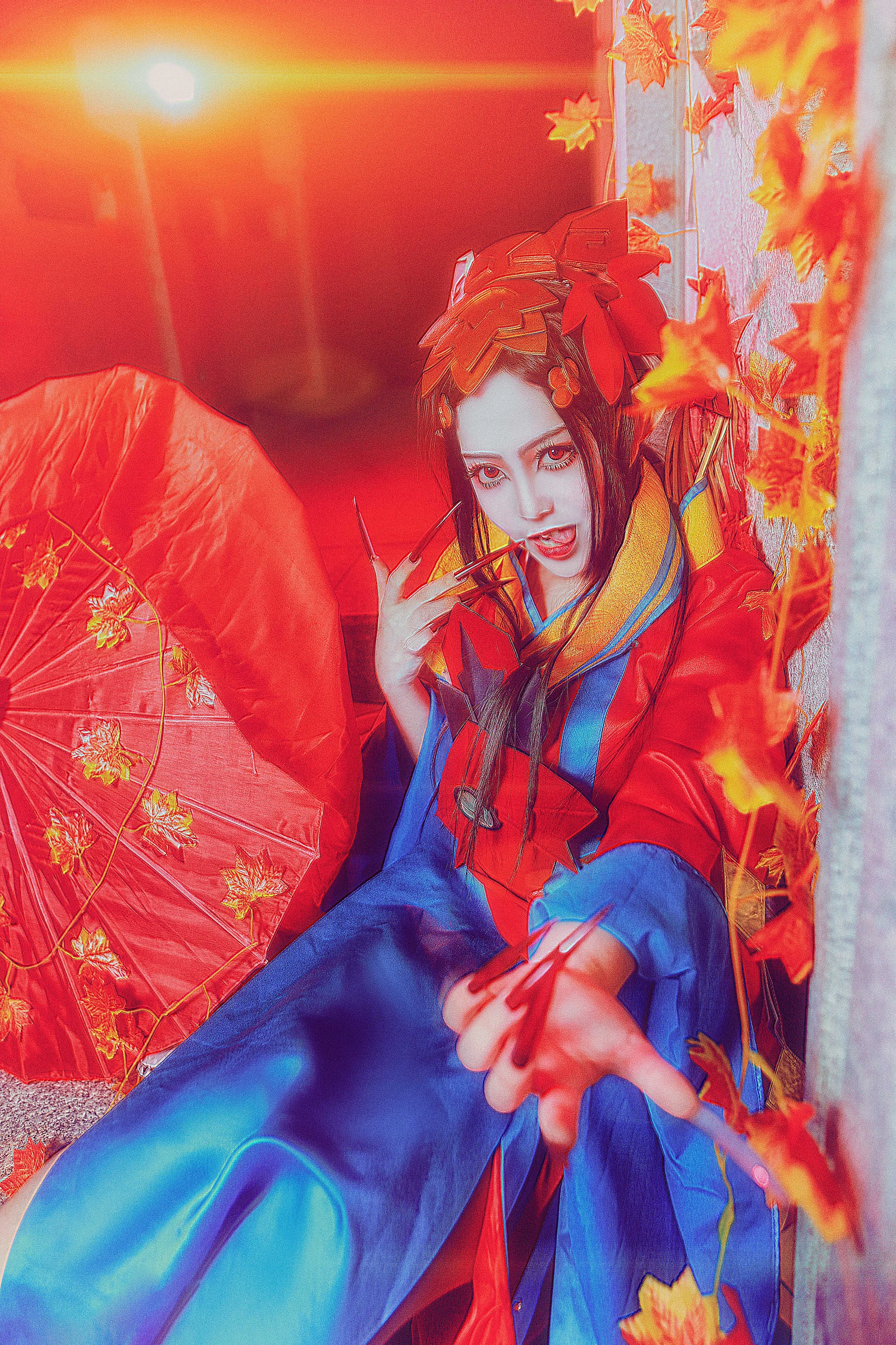 TYA事务所 阴阳师鬼女红叶觉醒COS写真