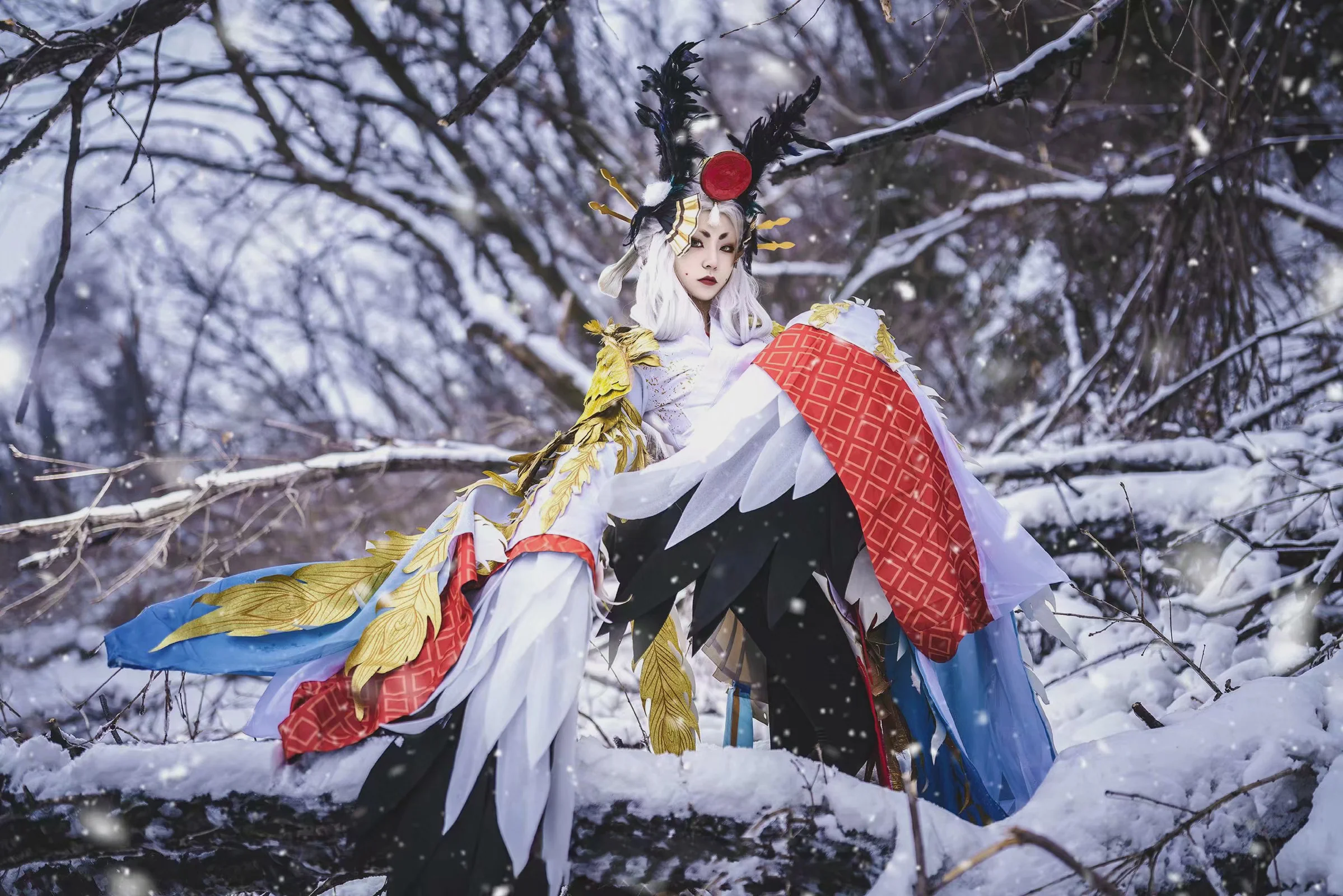 《阴阳师》姑获鸟COS写真