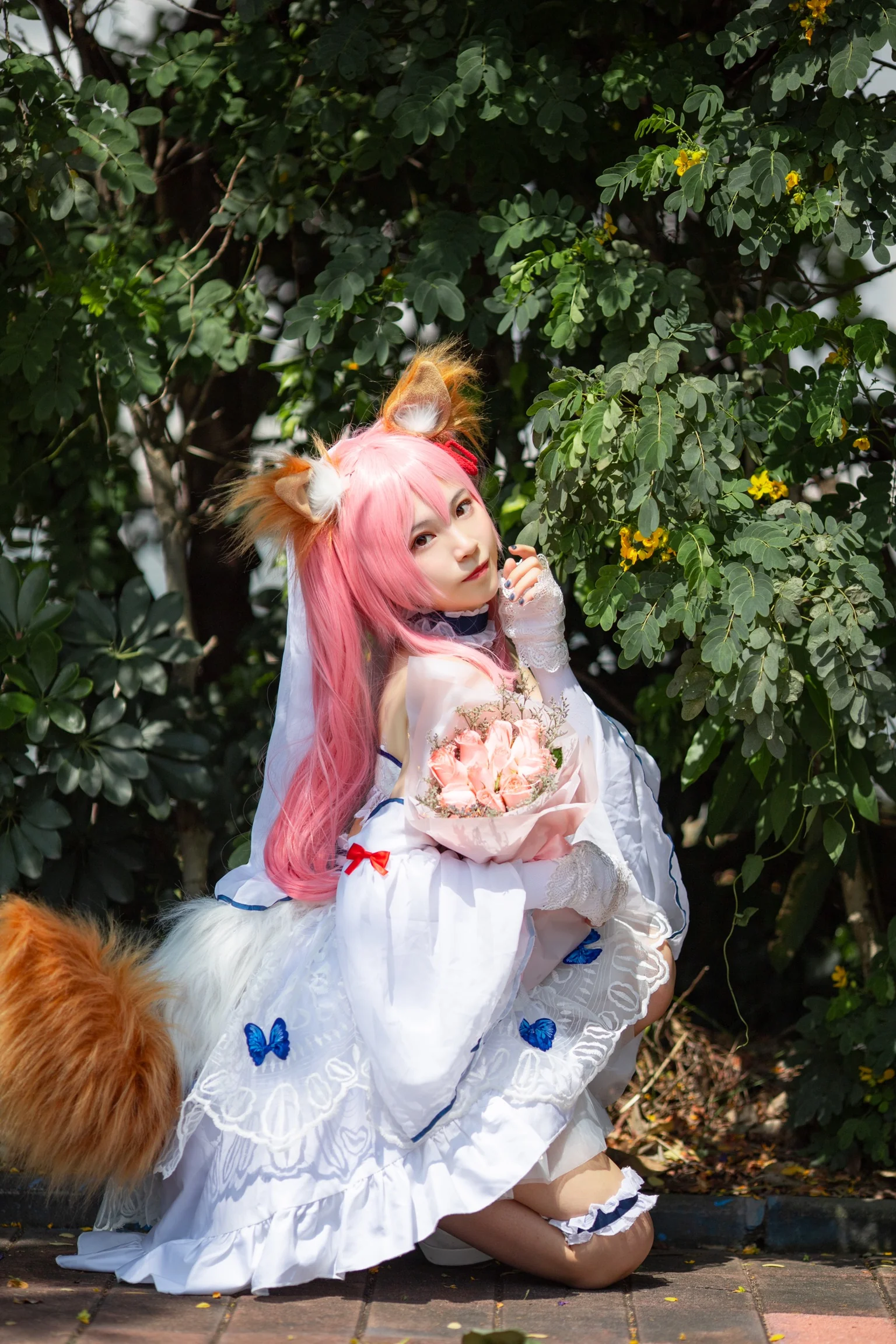 Fate/GrandOrder玉藻前花嫁COS写真