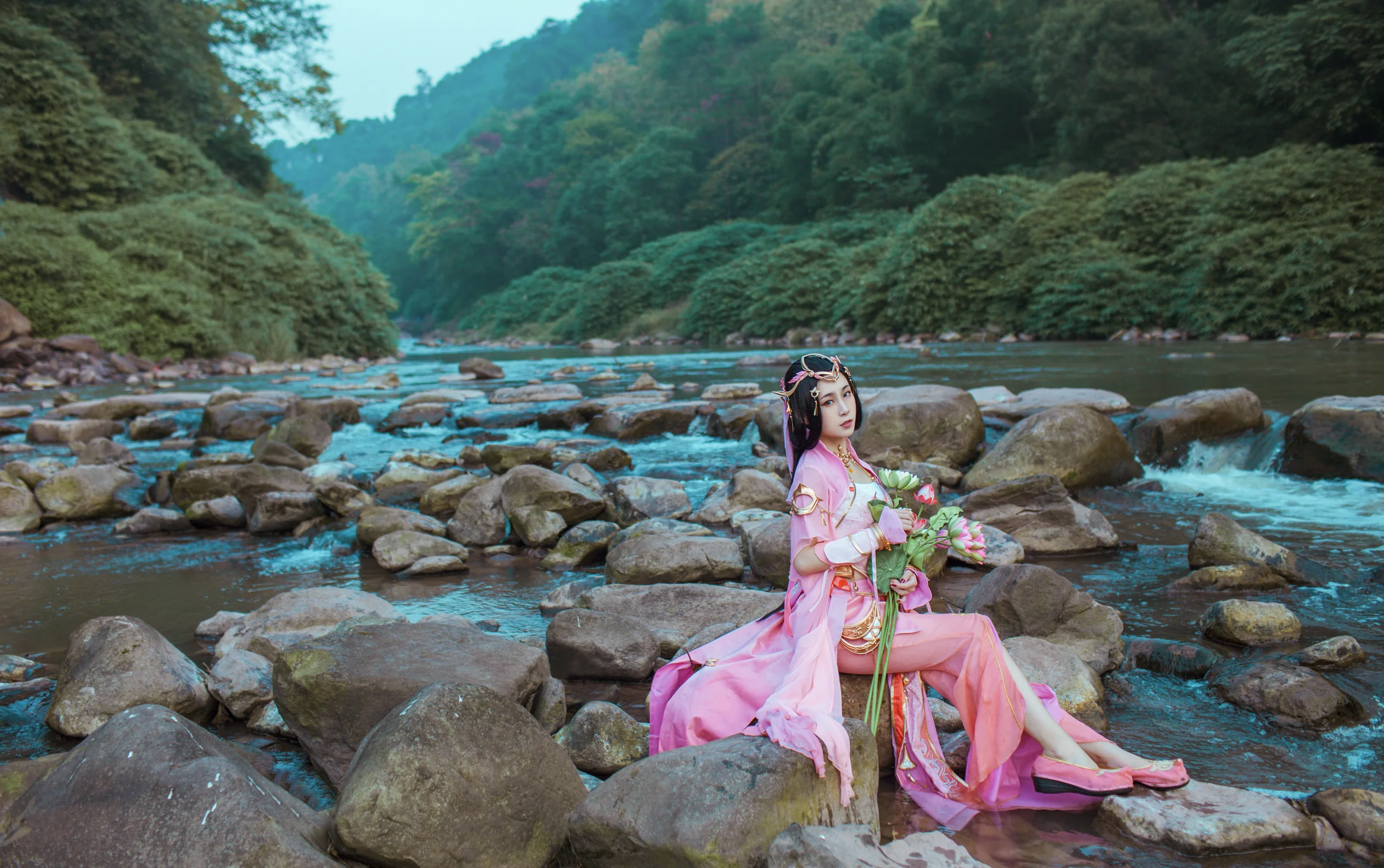 一船星月坐听香——七秀.雪河COS写真