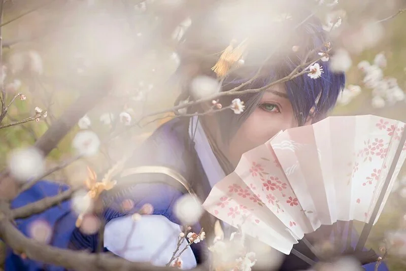 《刀剑乱舞》三日月宗近COS写真