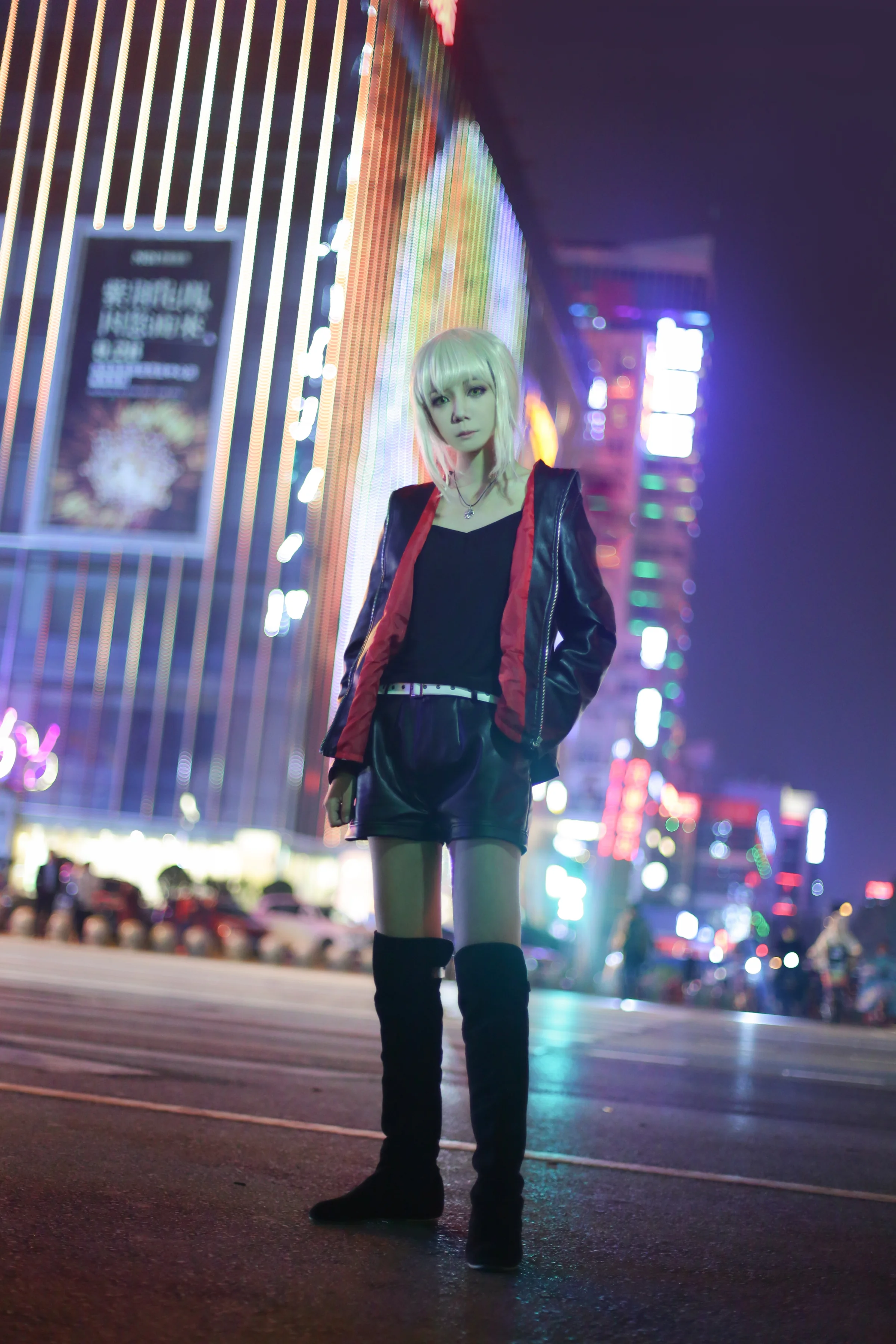 fgo 新宿黑saber COS写真