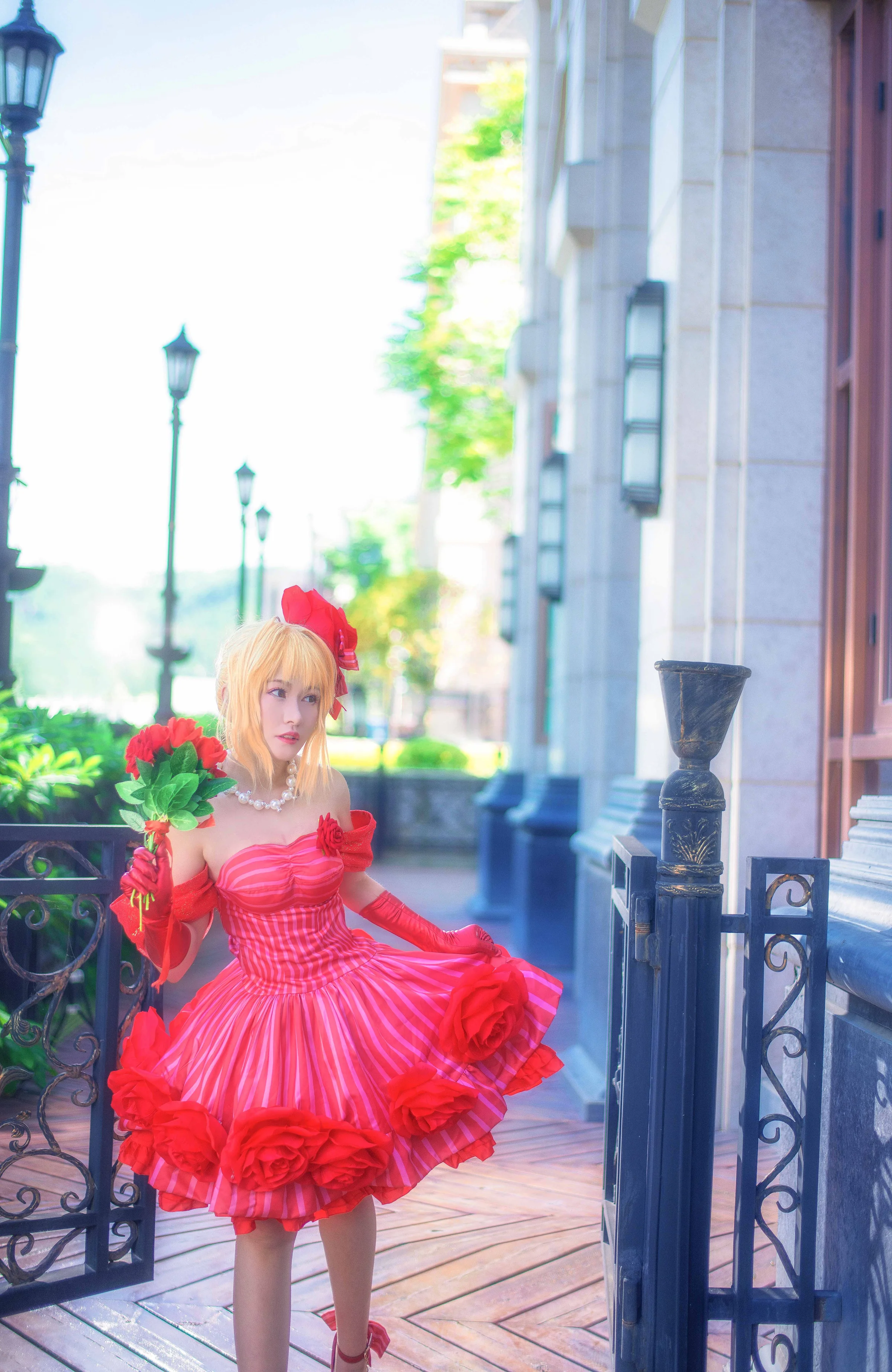 Fate/EXTRA 尼禄偶像皇帝手办ver COS写真