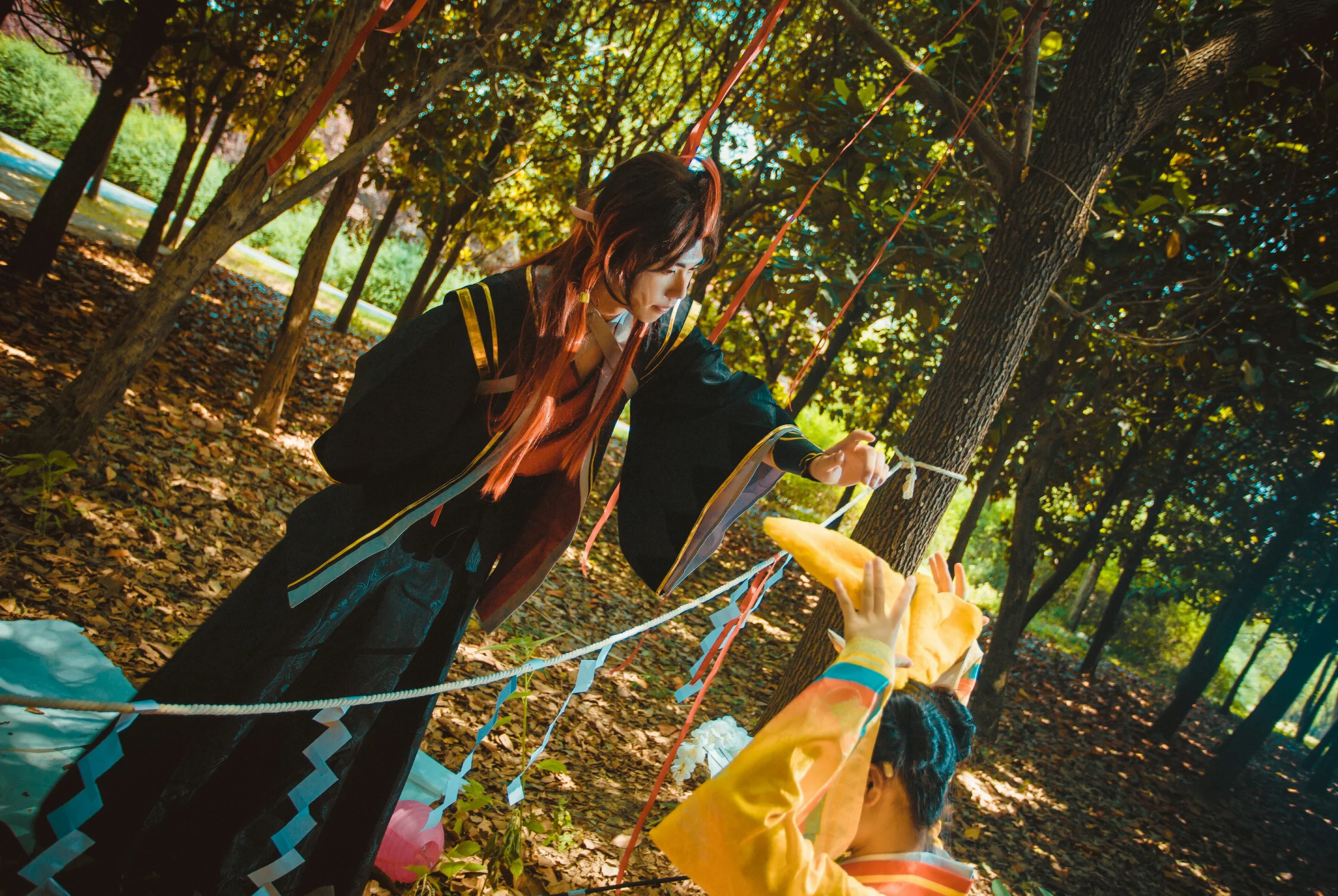 阴阳师山兔山蛙COS写真