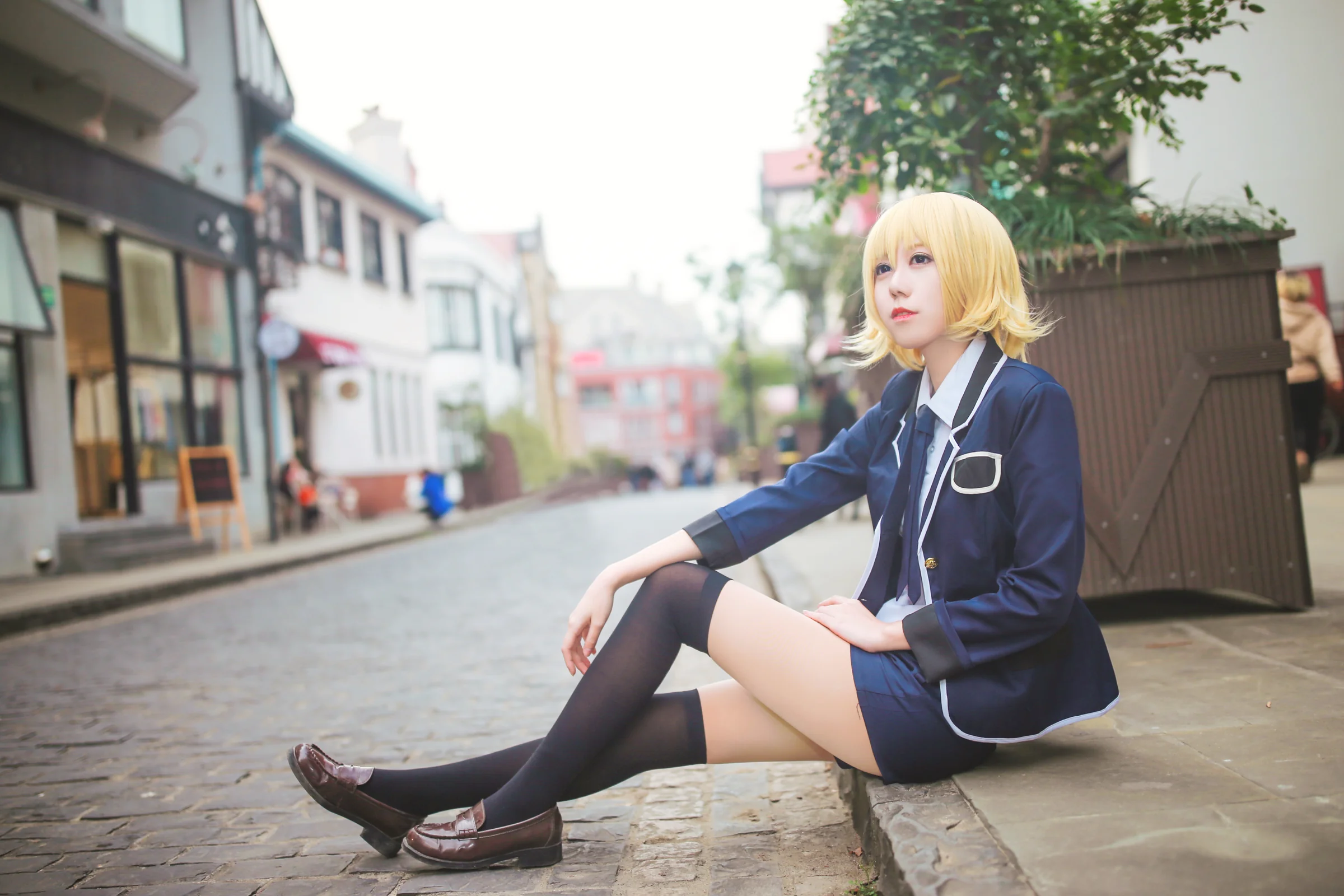 Fate/Apocrypha贞德校服COS写真