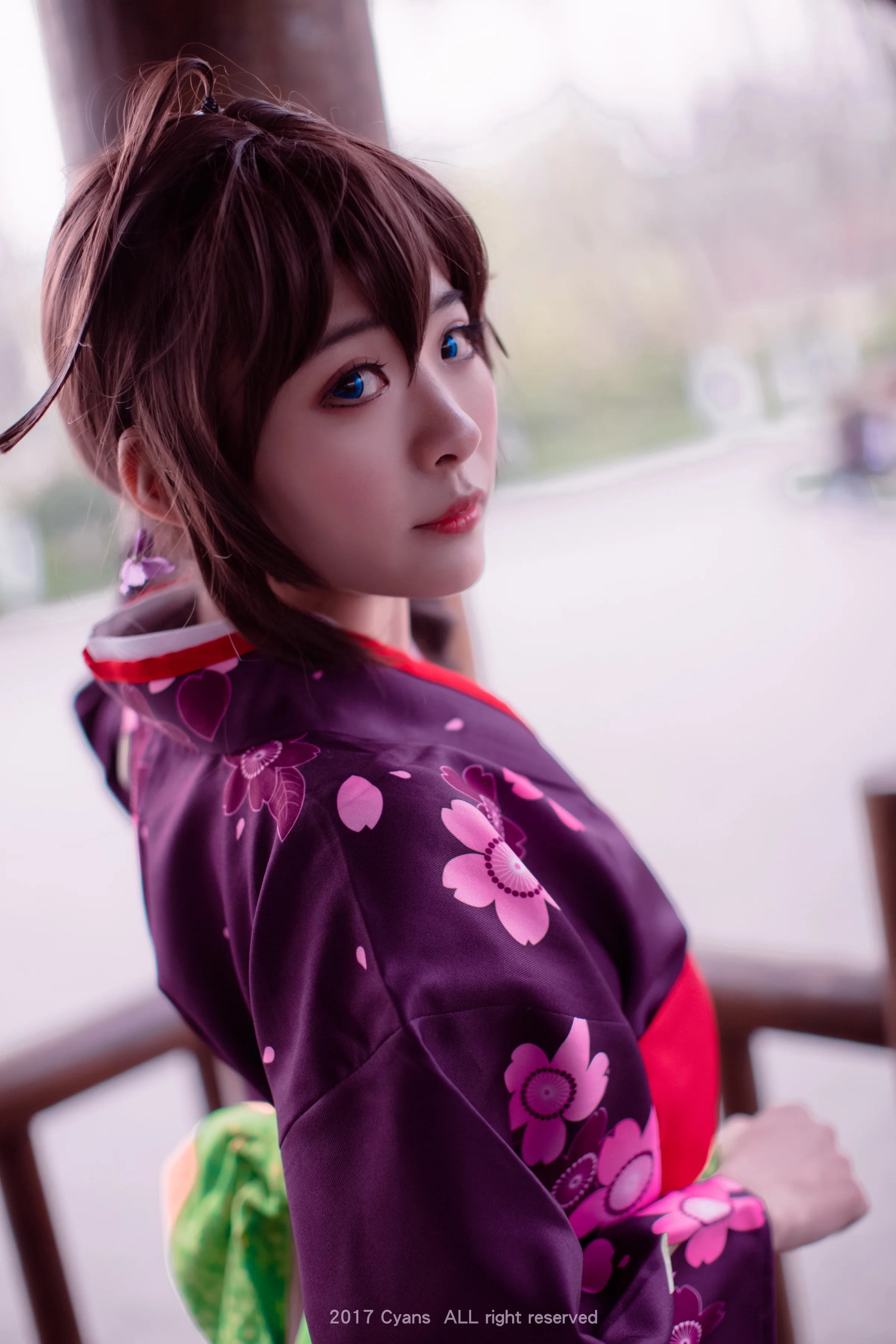 舰娘时雨和服COS写真