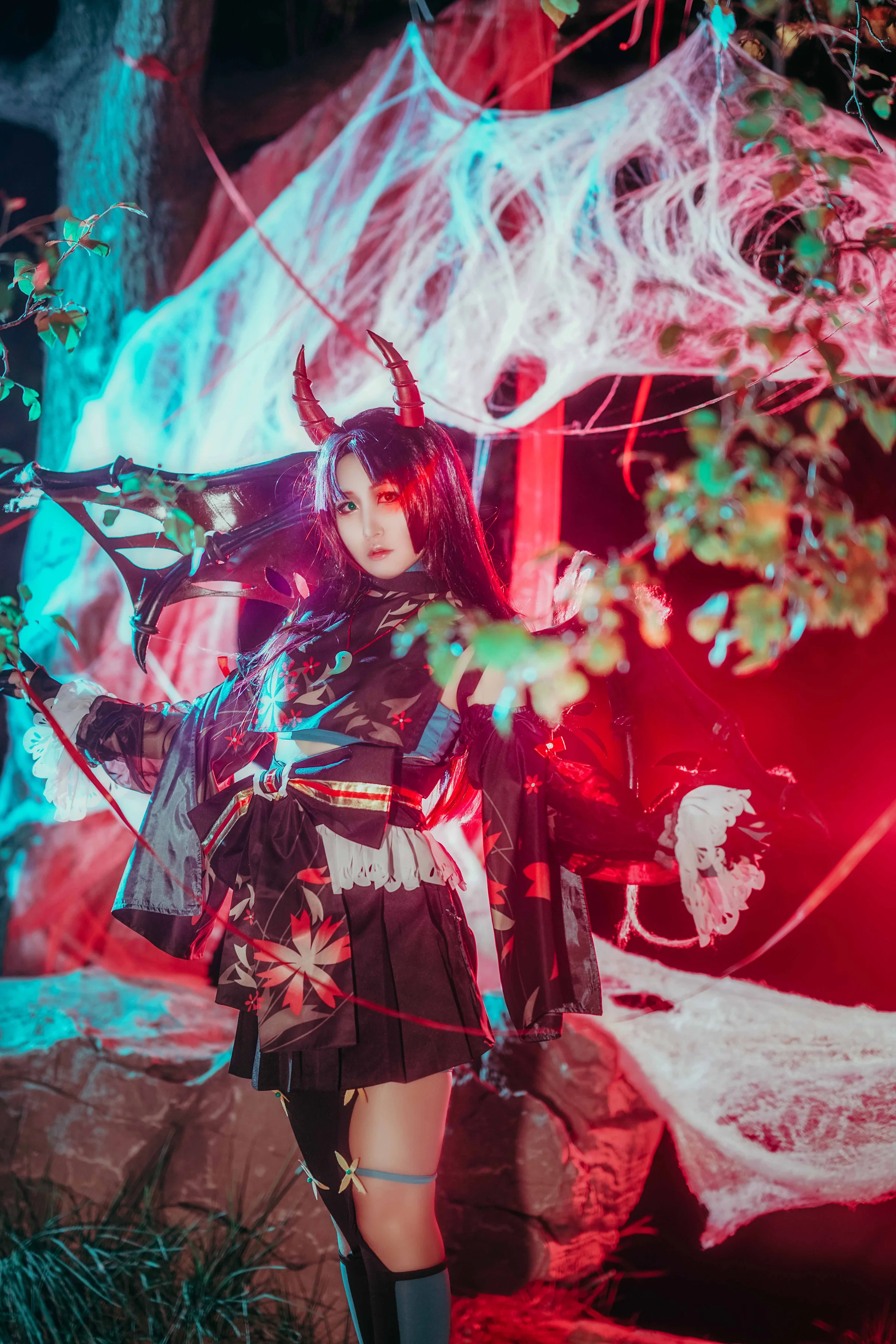 阴阳师吸血姬紫裘碧染COS写真