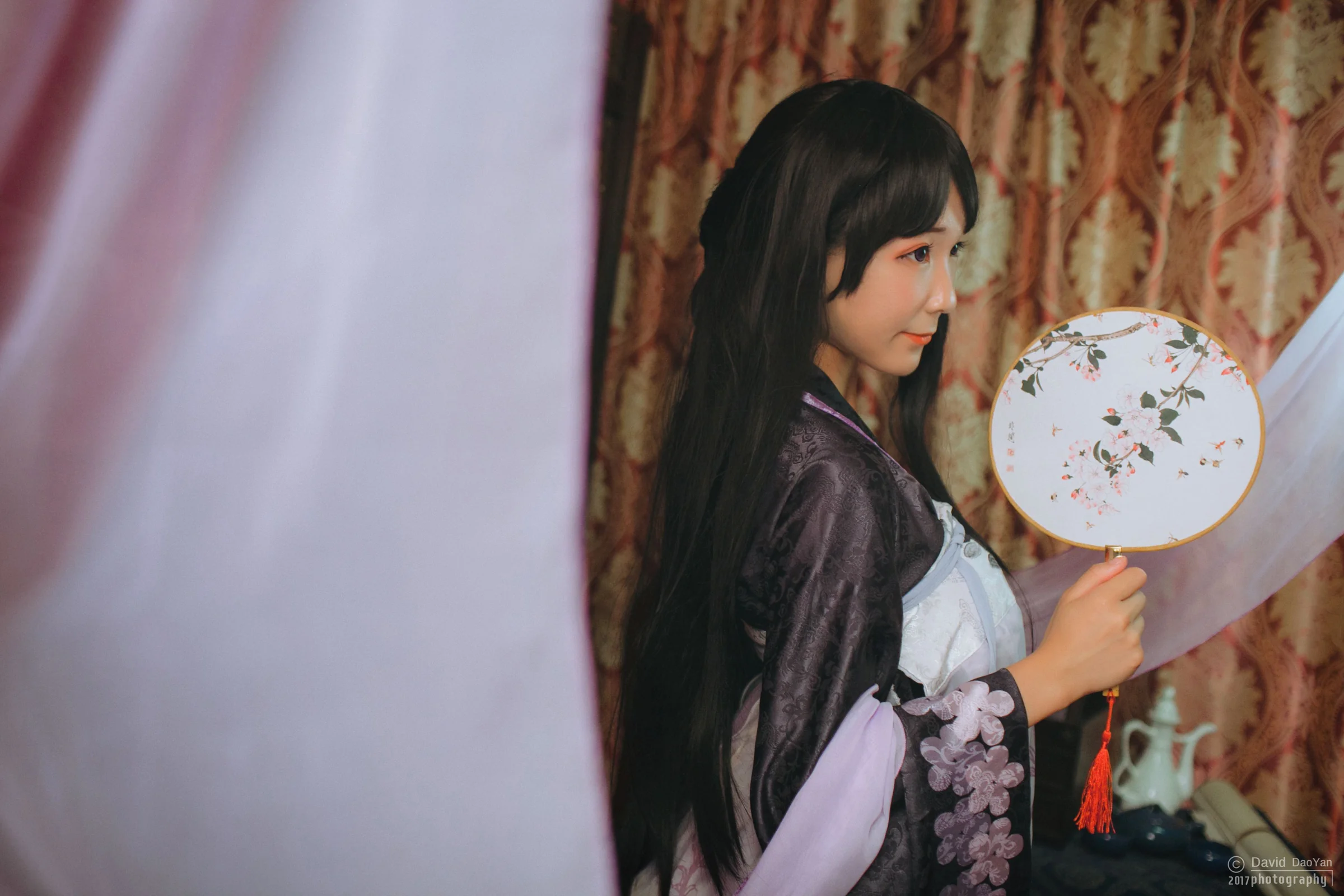 剑网三万花同人汉服襦裙COS写真