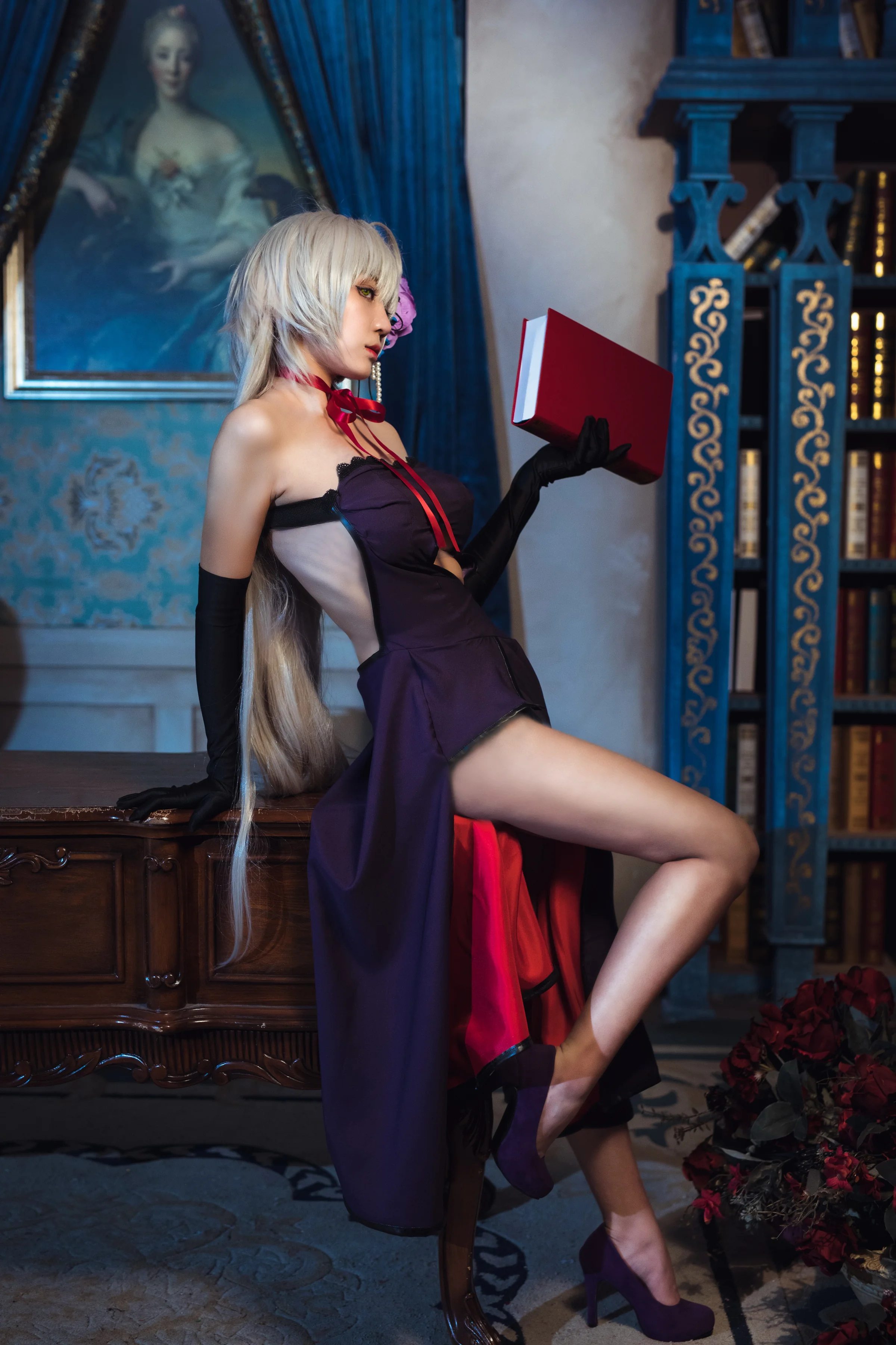 fate/grand order黑贞德礼服COS写真