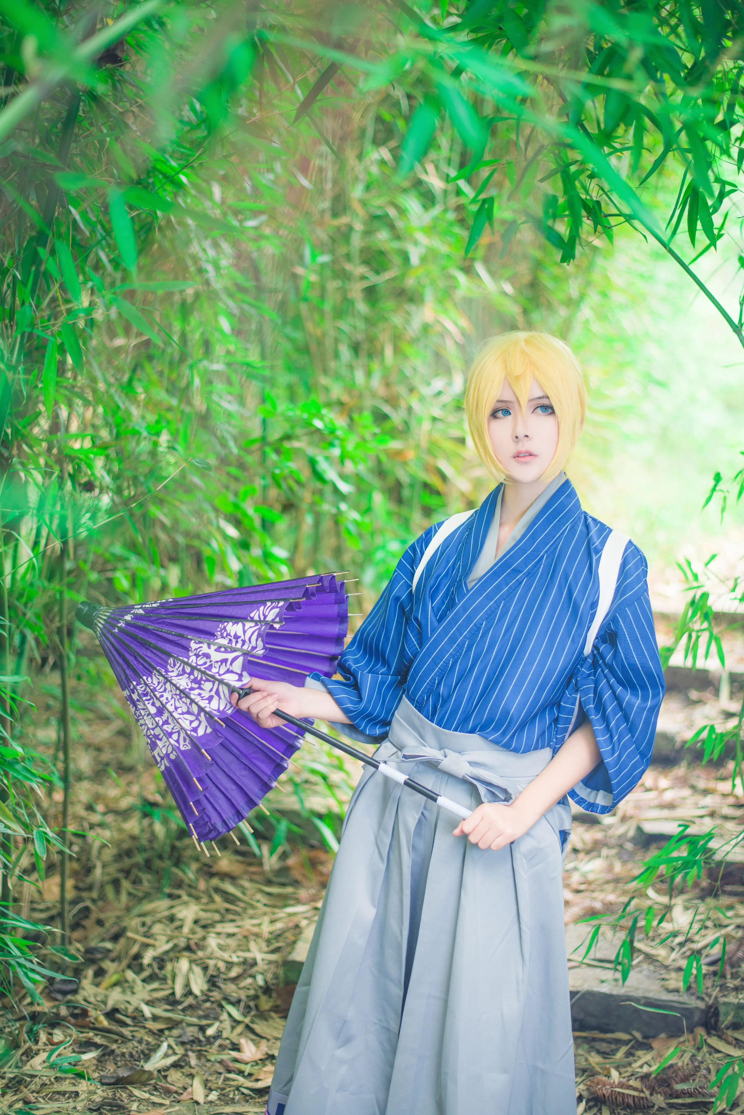 VOCALOID镜音连花色衣手办COS写真