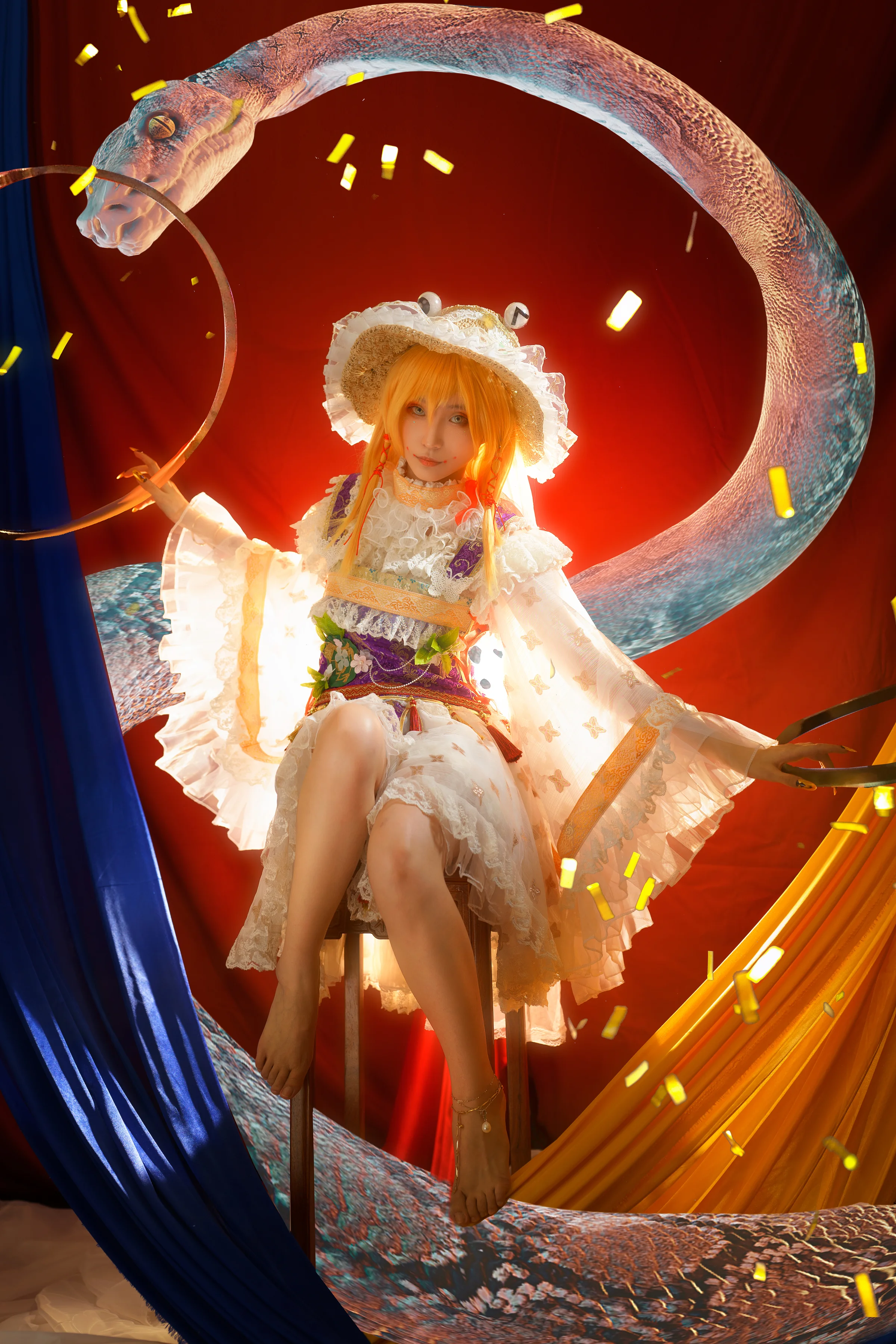 东方project 青蛙子 COS写真