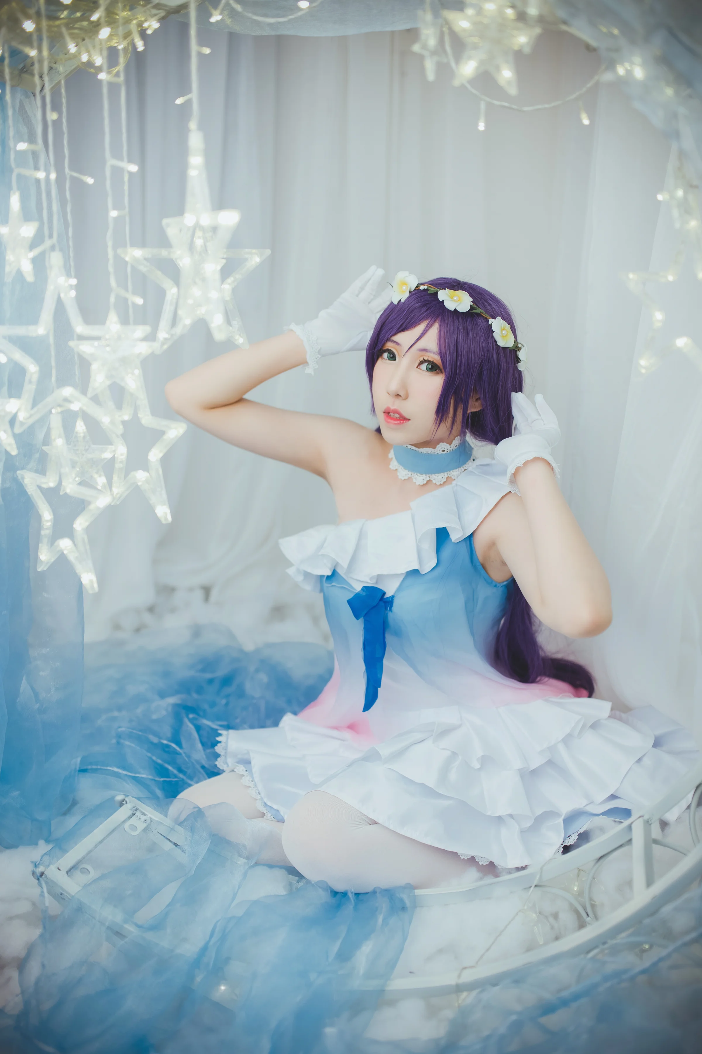 TYA事务所 lovelive 蓝纱打歌服东条希 COS写真
