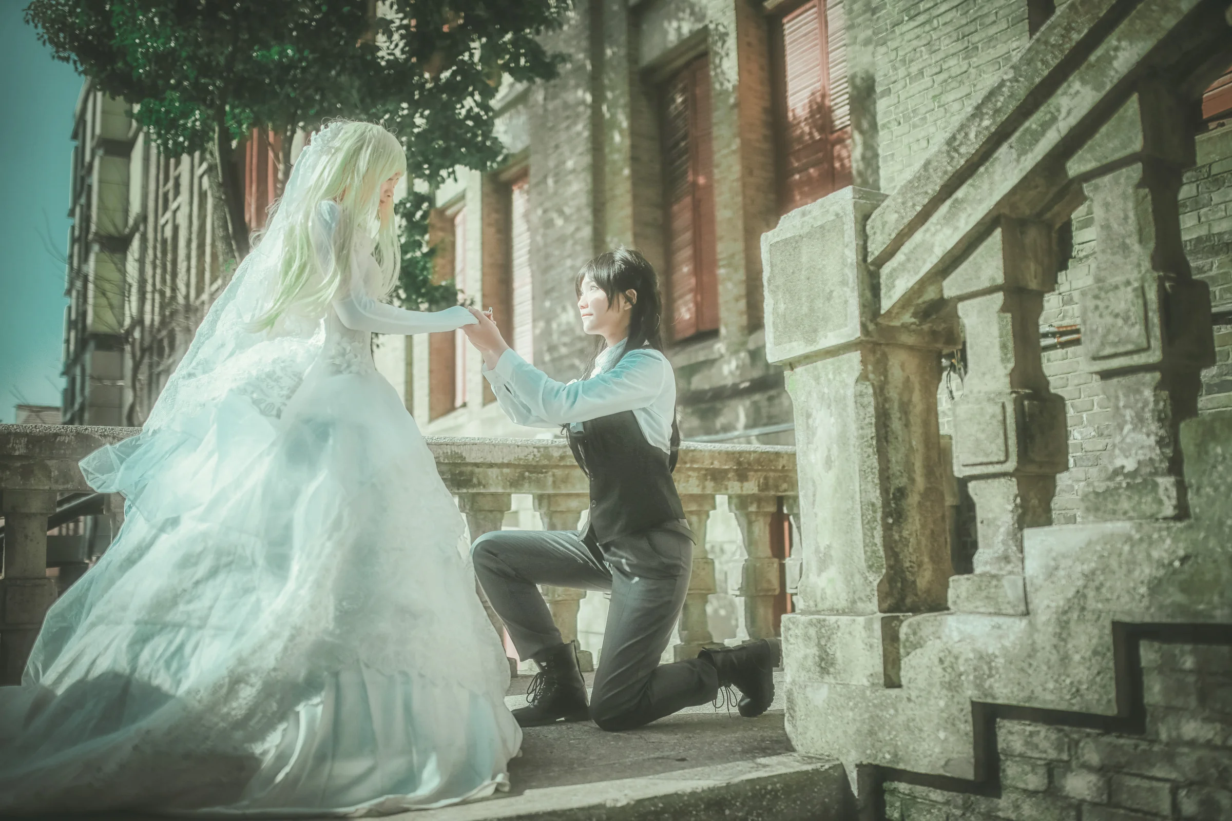 SQ孙璟×秋瞳婚纱COS写真