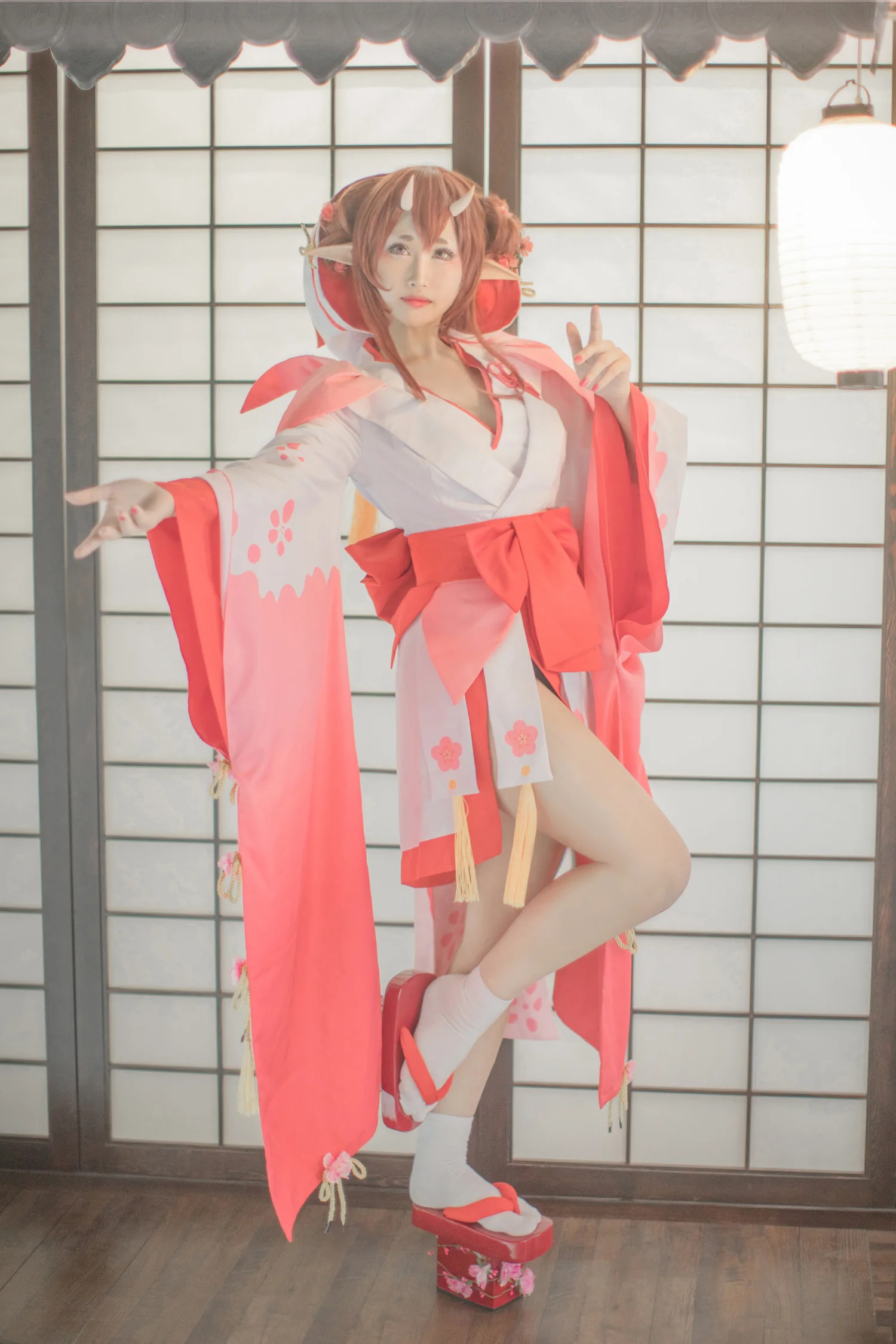 阴阳师手游 桃花妖COS写真