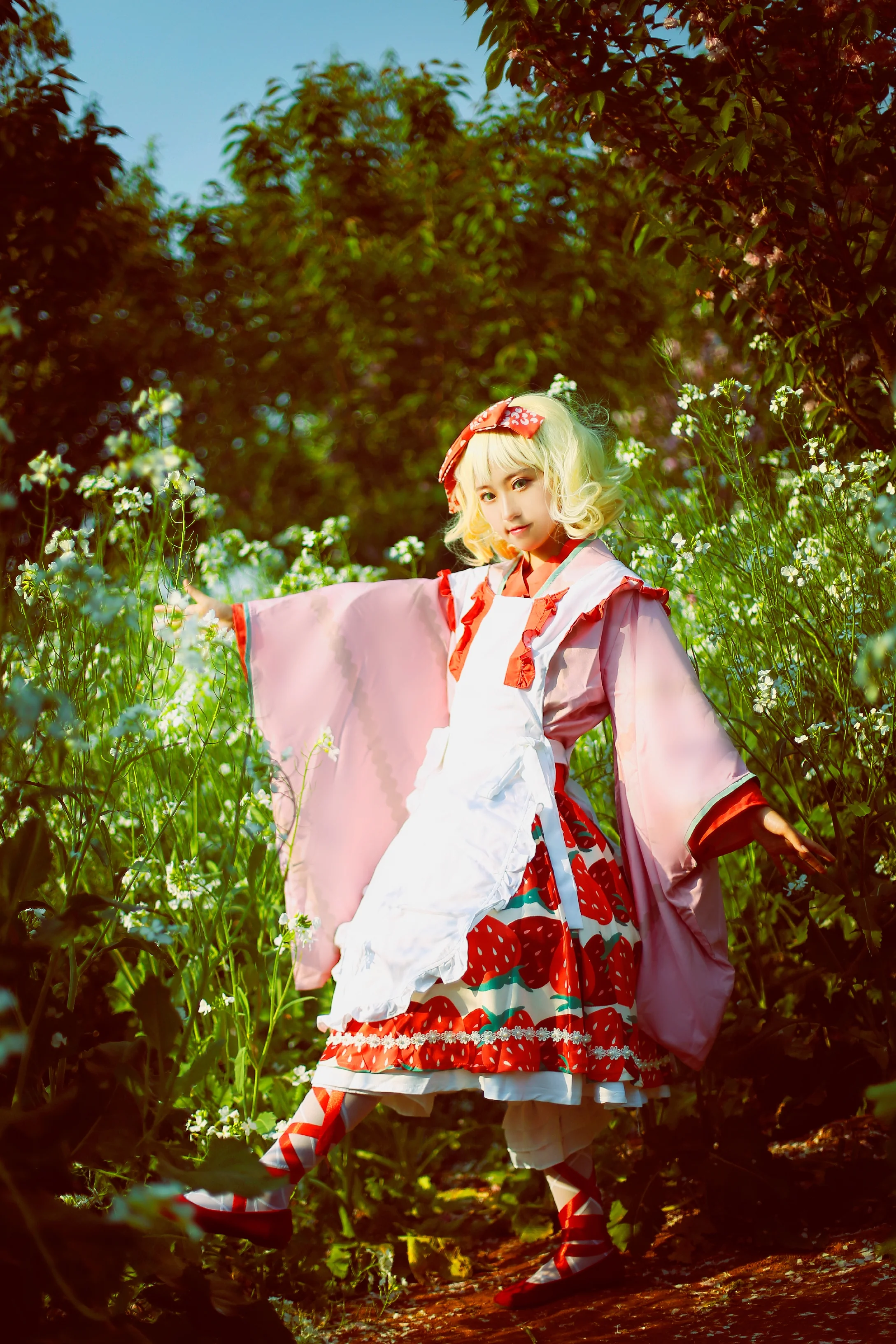 蔷薇少女雏莓大正和服COS写真