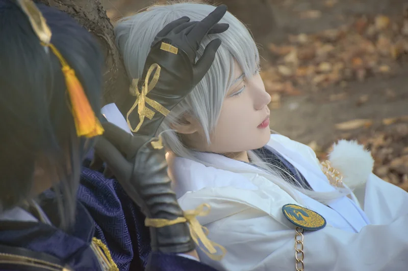 刀剑乱舞三日月宗近COS写真