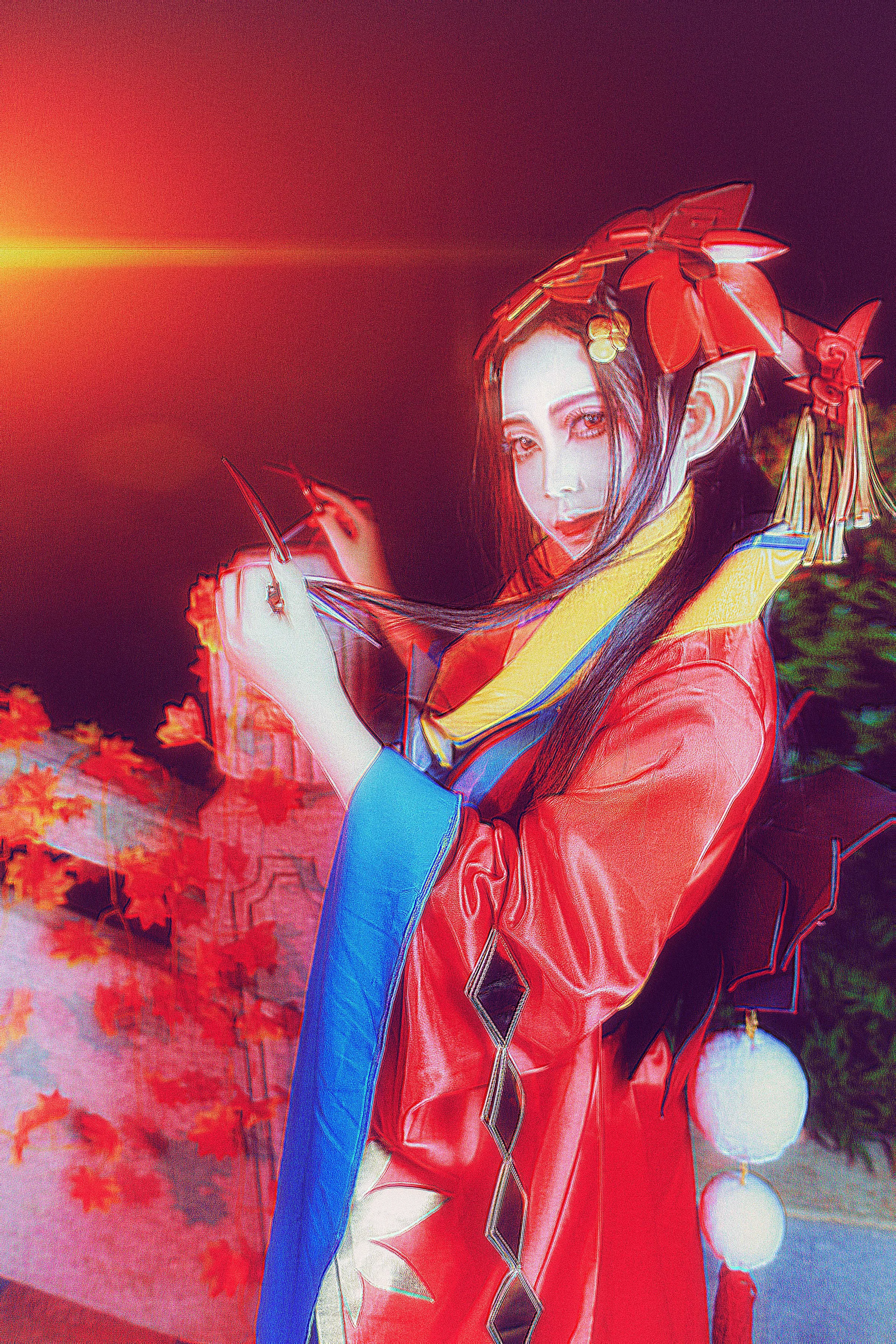 TYA事务所 阴阳师鬼女红叶觉醒COS写真
