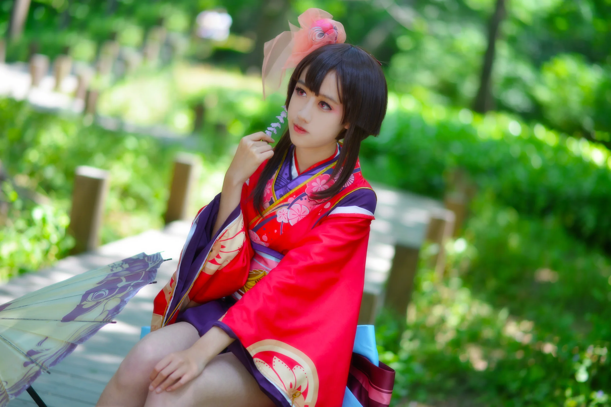 阴阳师神乐COS写真