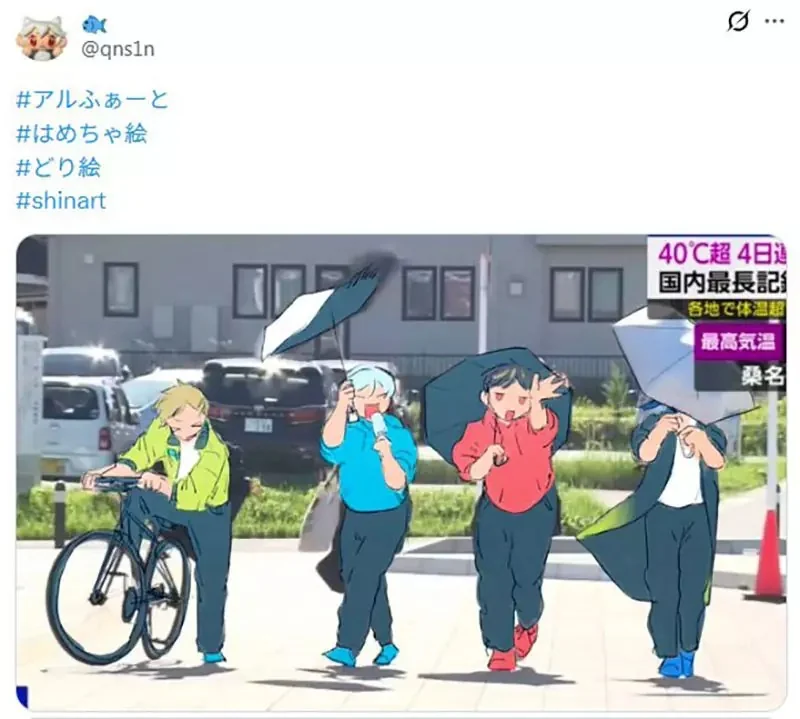 充滿青春活力的《日本女學生４人組》經典構圖成為爆紅素材了｜高清图片集