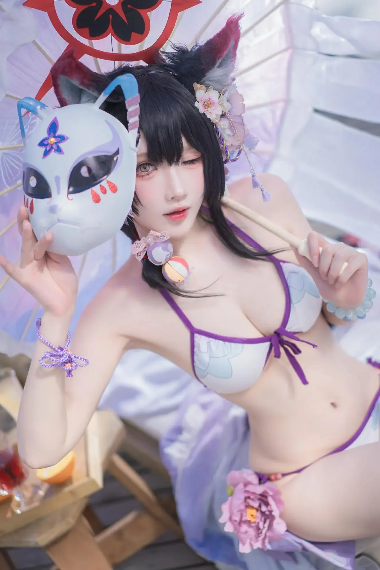 阿包也是兔娘 – 若藻水着｜高清图片集