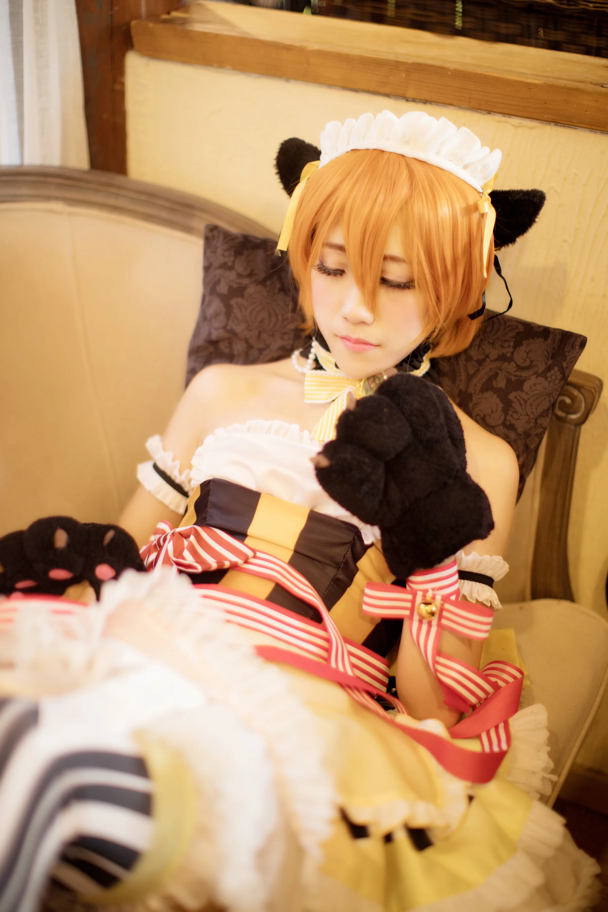 lovelive星空凛情人节女仆COS写真