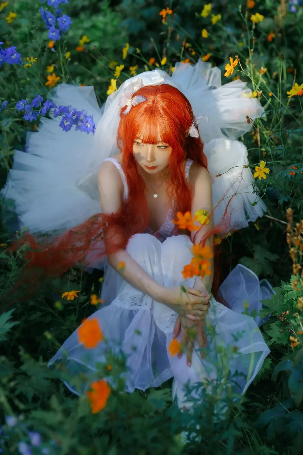 蠢沫沫 – 《花丛婚纱》｜高清图片集