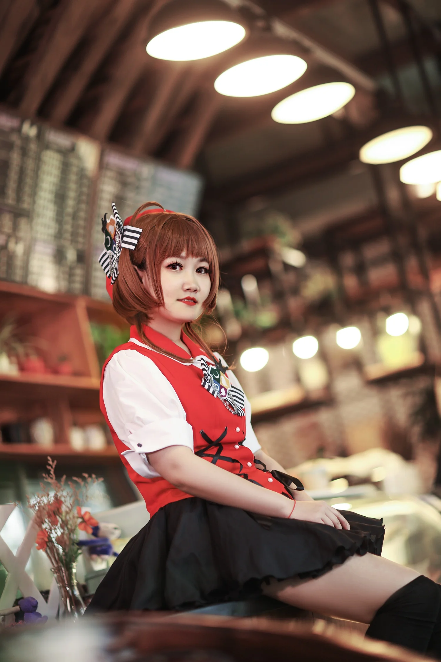 魔卡少女樱 红黑clamp插画樱COS写真