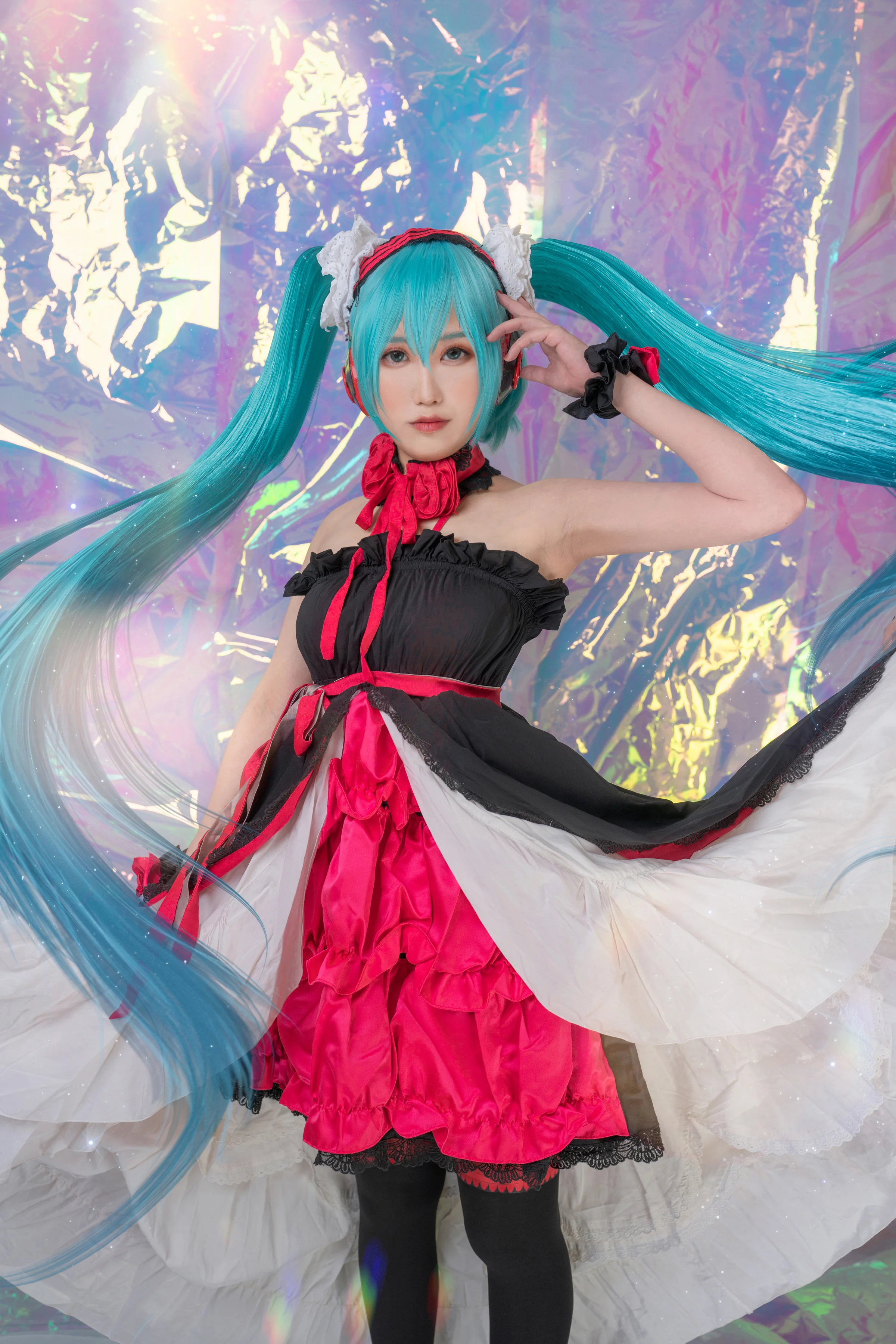 VOCALOID初音未来第七龙神miku联动COS写真