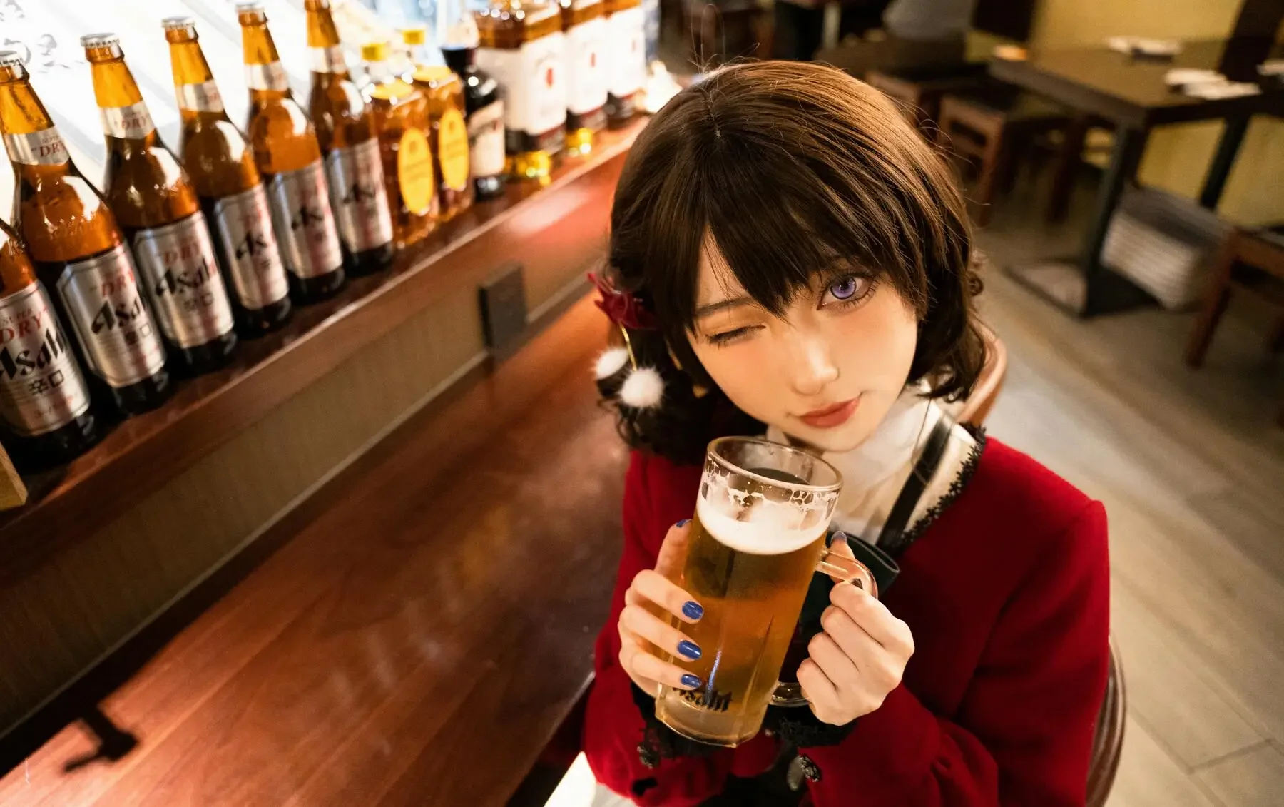 炭烤莉莉黑 – 桌面少女 冬·林檎｜高清图片集