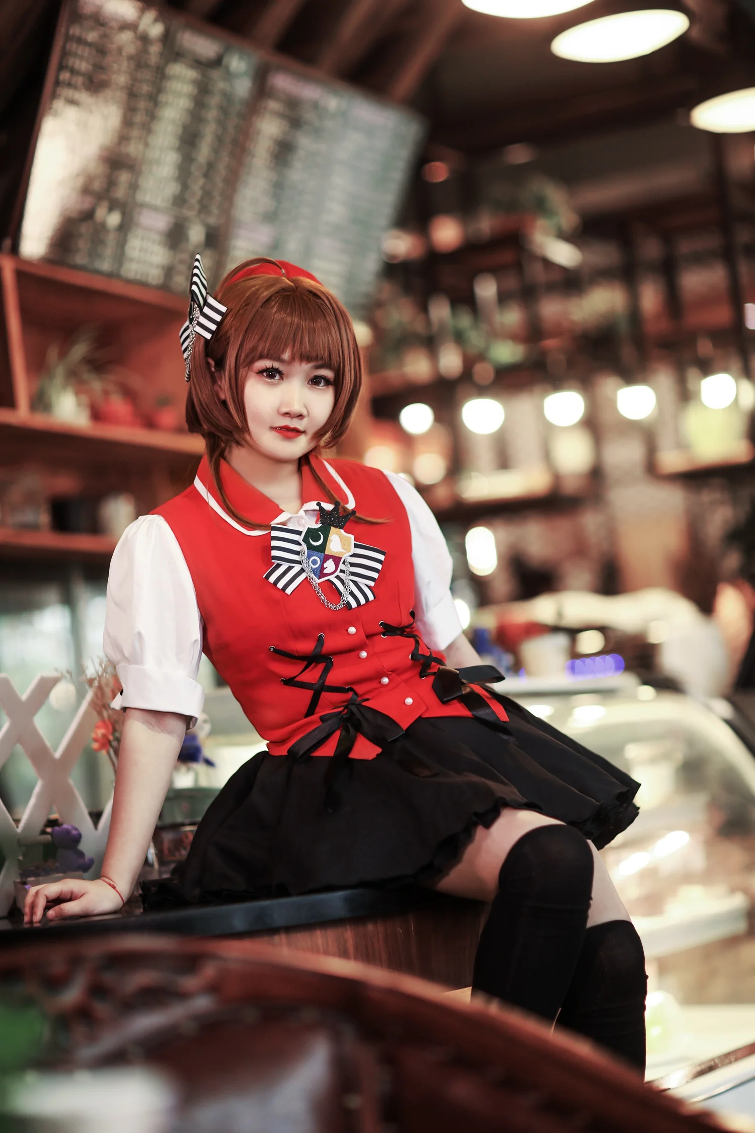 魔卡少女樱 红黑clamp插画樱COS写真