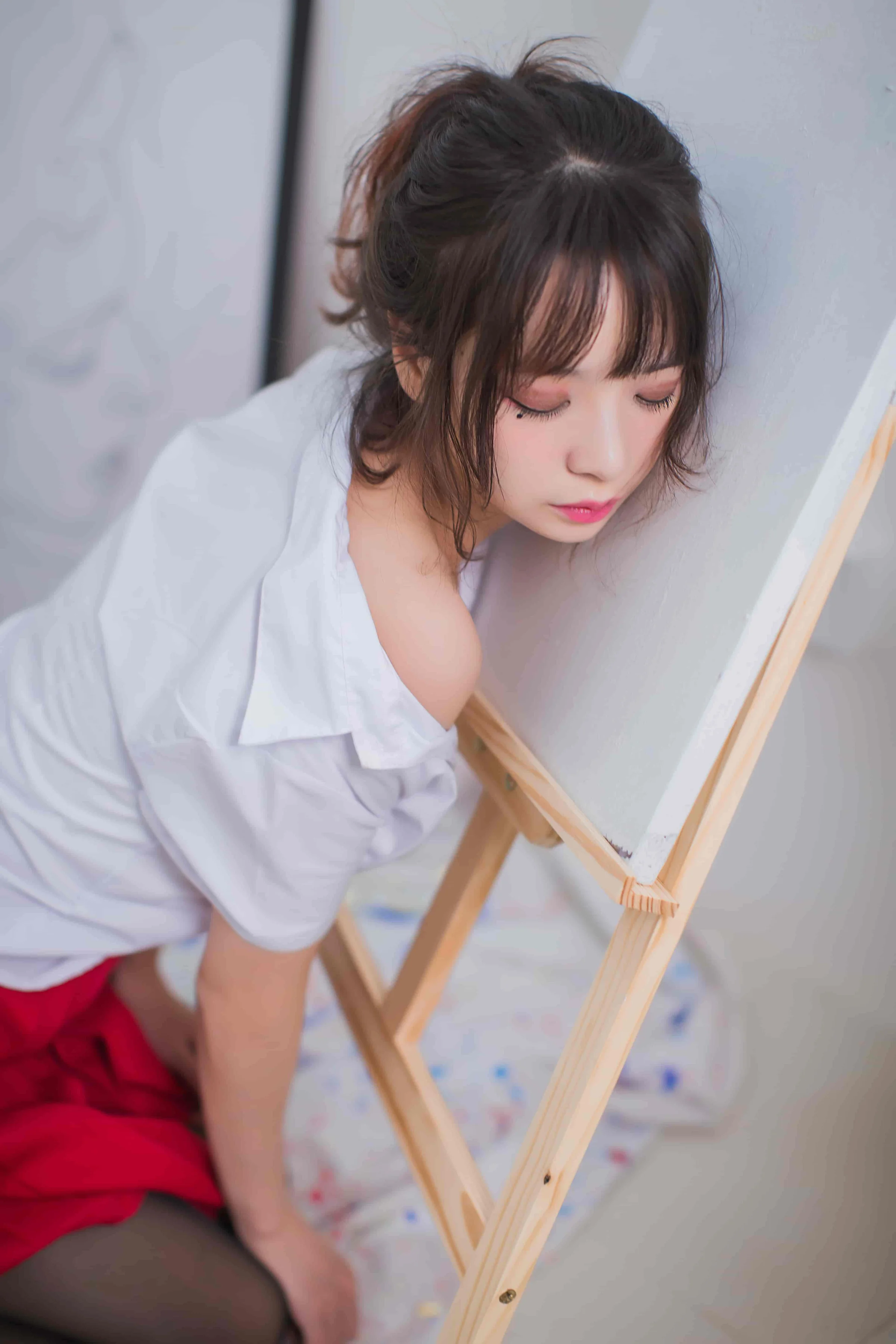 疯猫ss-画室jk[23P-172M]｜高清图片集