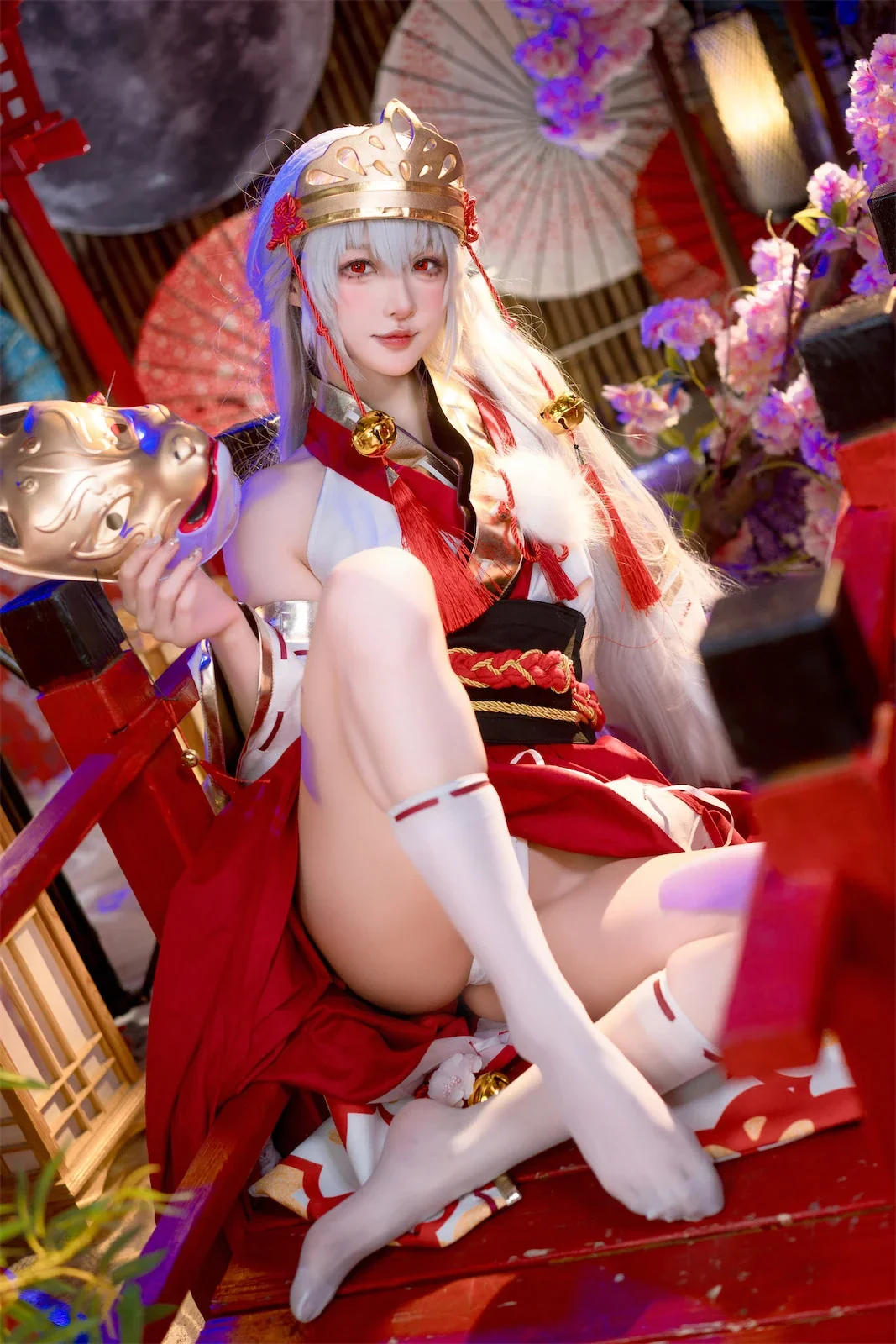 阿包也是兔娘 – 巫女浴池｜高清图片集