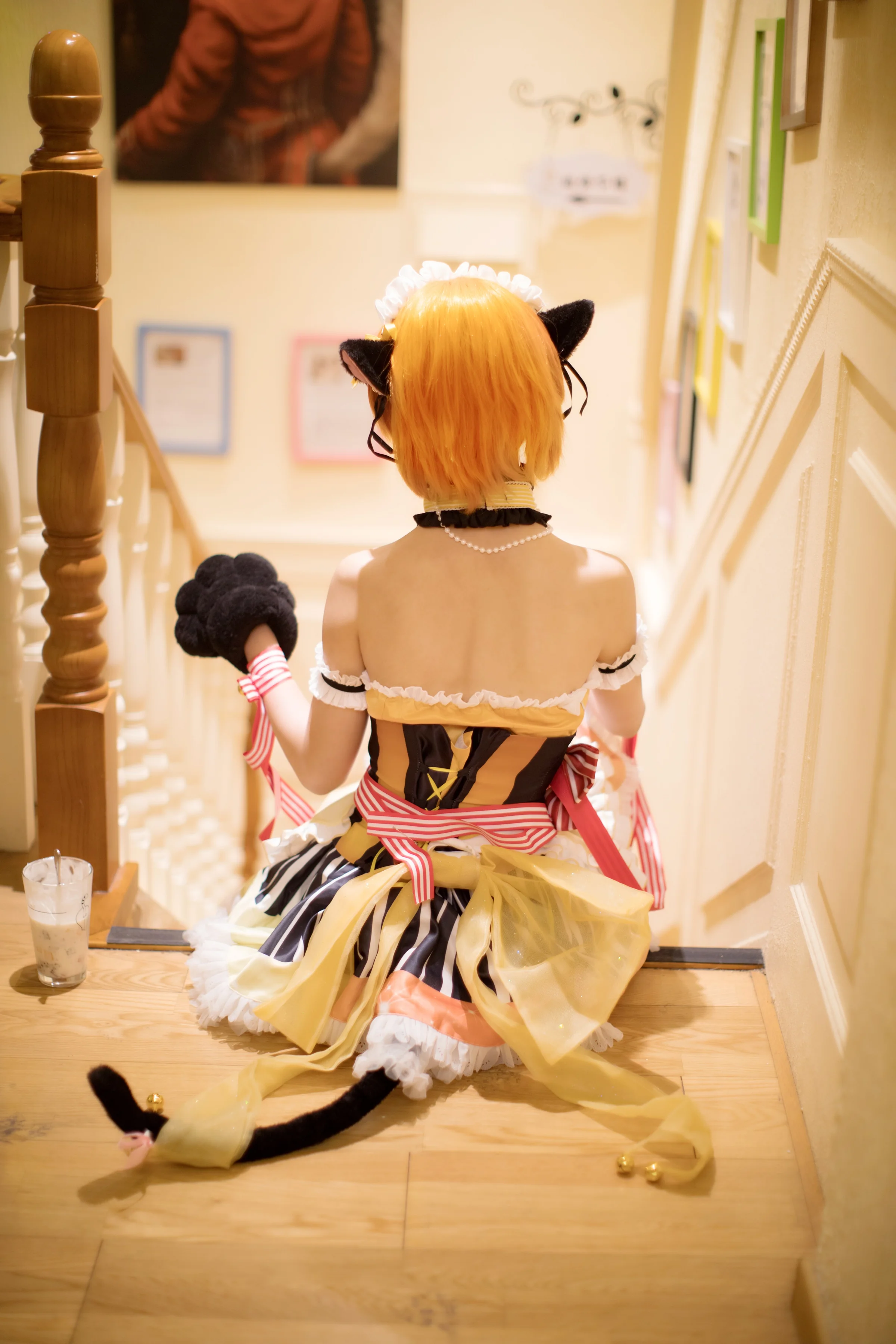 lovelive星空凛情人节女仆COS写真