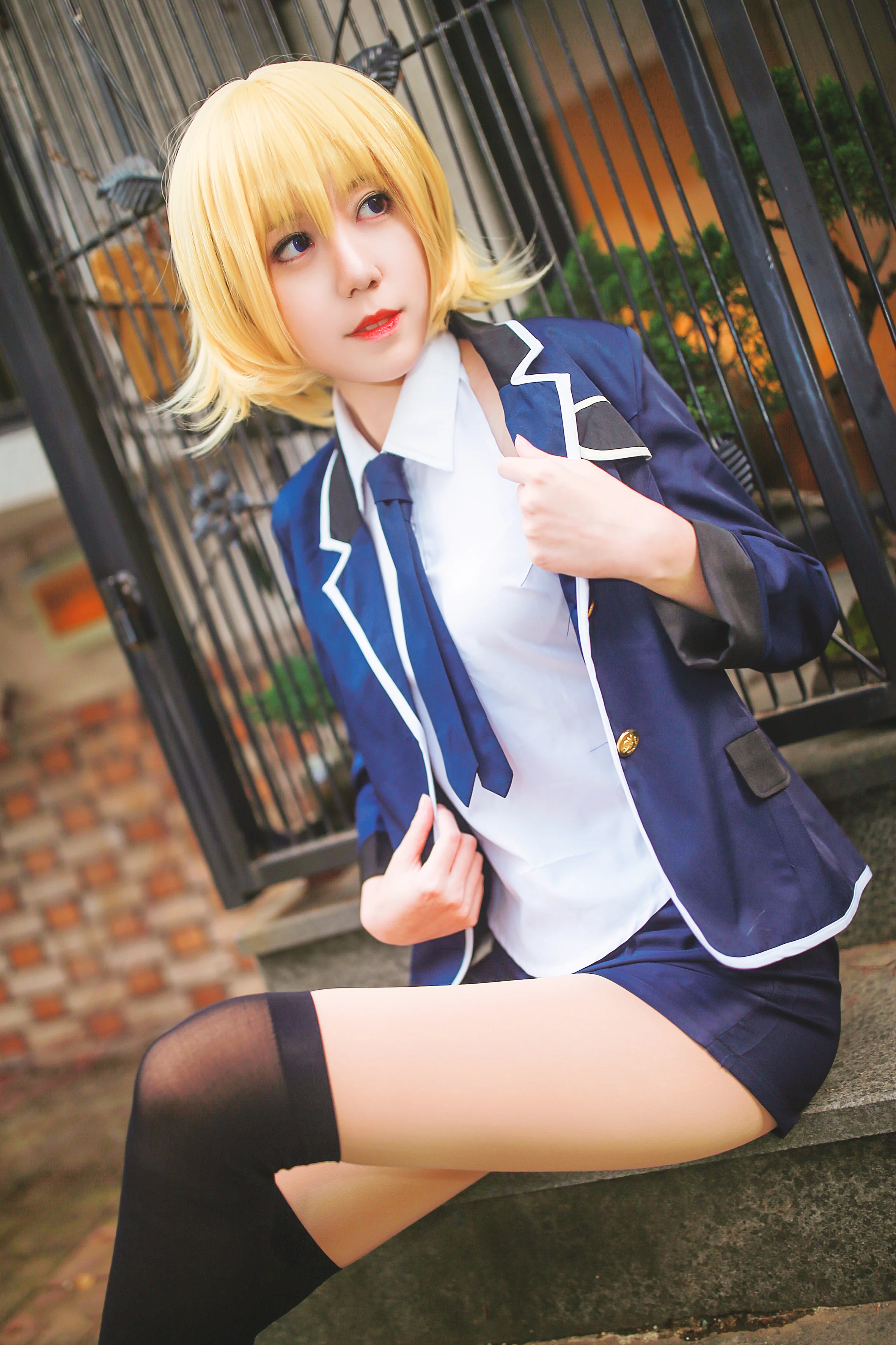 Fate/Apocrypha贞德校服COS写真
