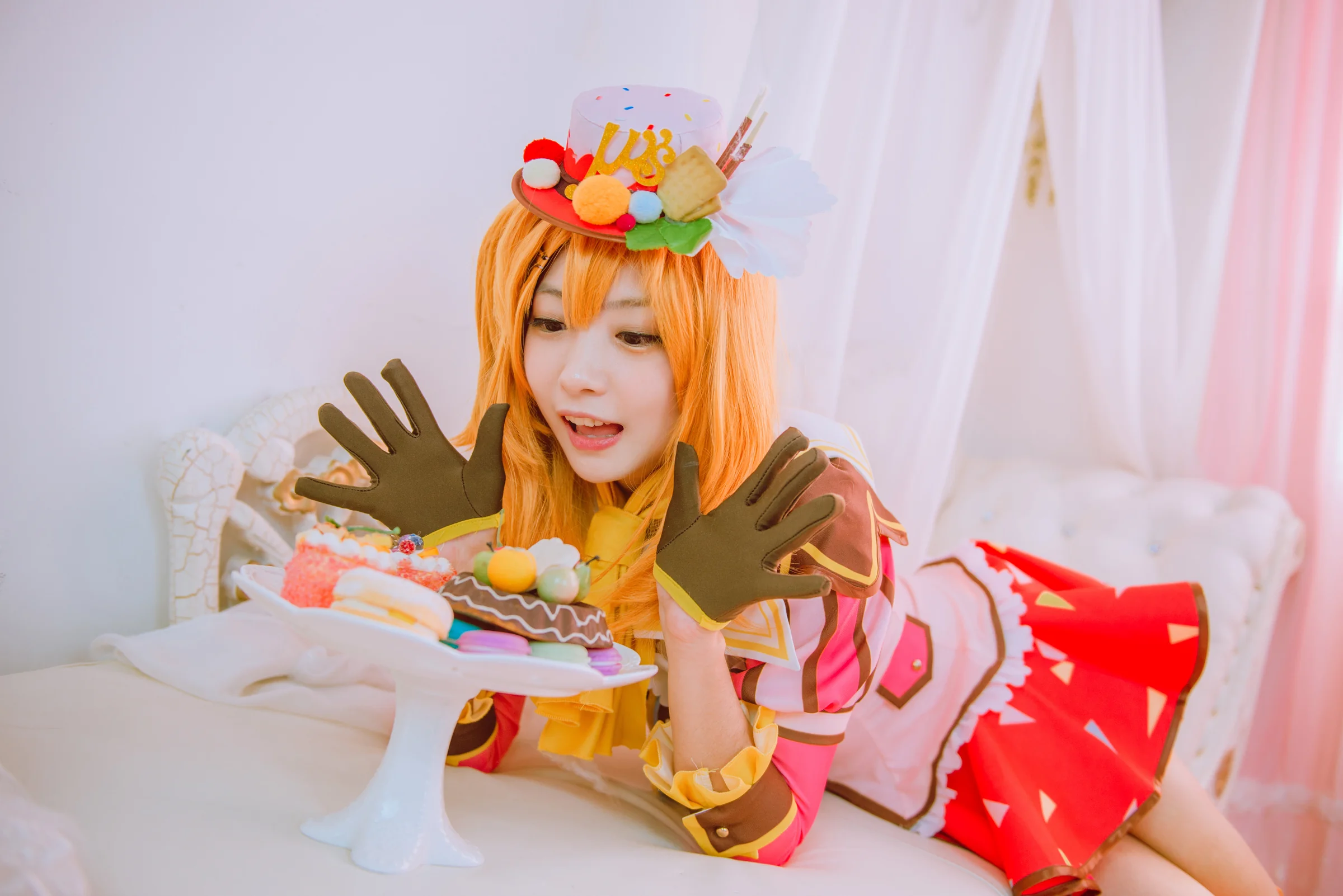 LoveLive！高坂穗乃果冰淇淋觉醒COS写真