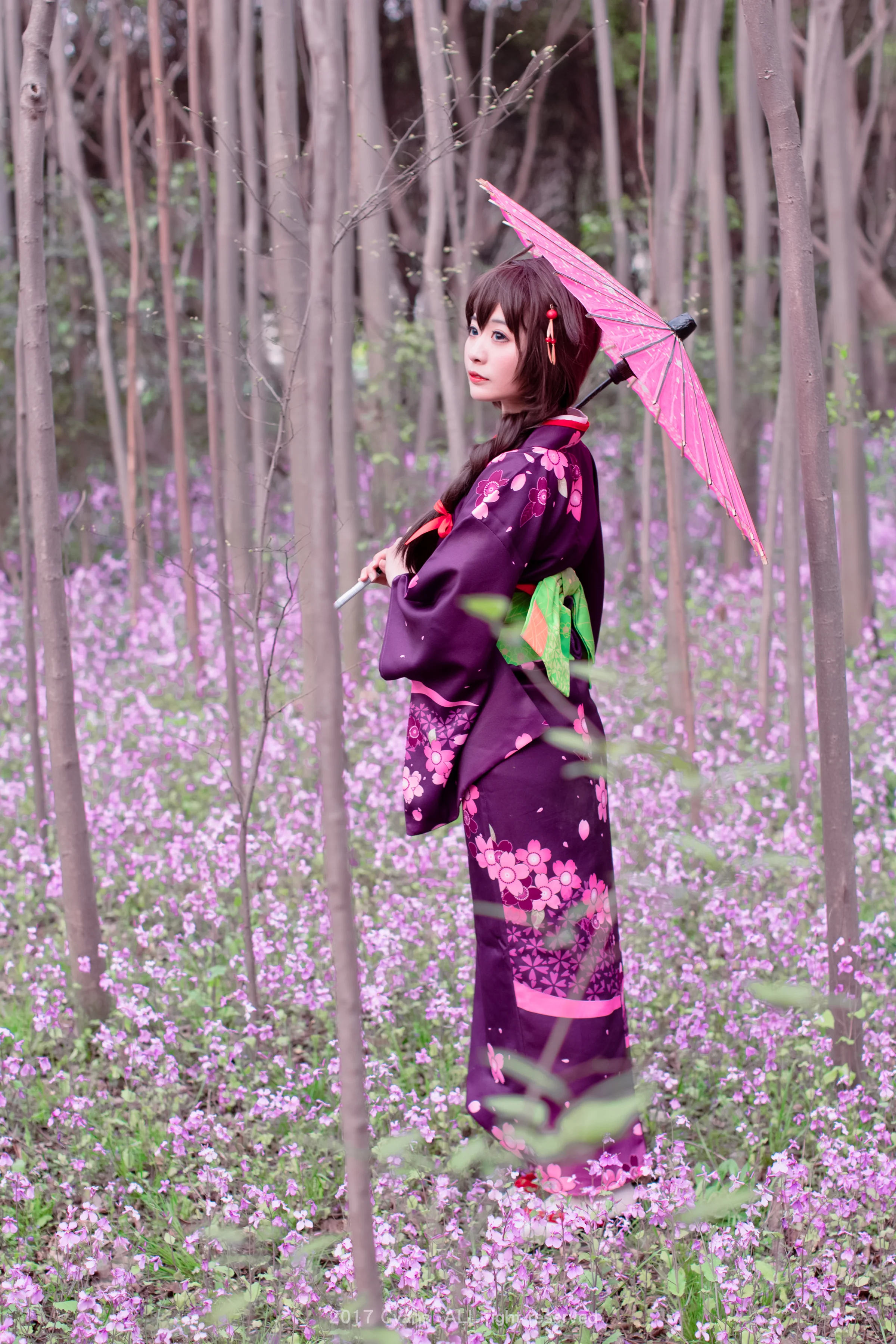 舰娘时雨和服COS写真